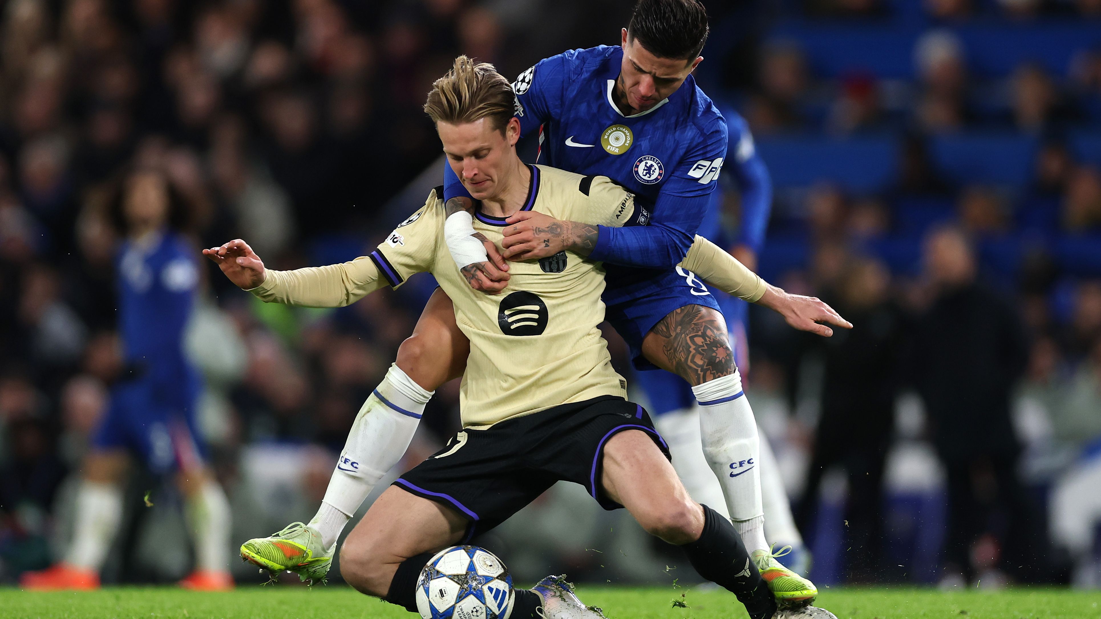 Barcelona player ratings vs Chelsea: Ridiculous Ronald Araujo red card sums up Blaugrana horror-show as Ferran Torres, Jules Kounde and more flop in chastening Champions League loss