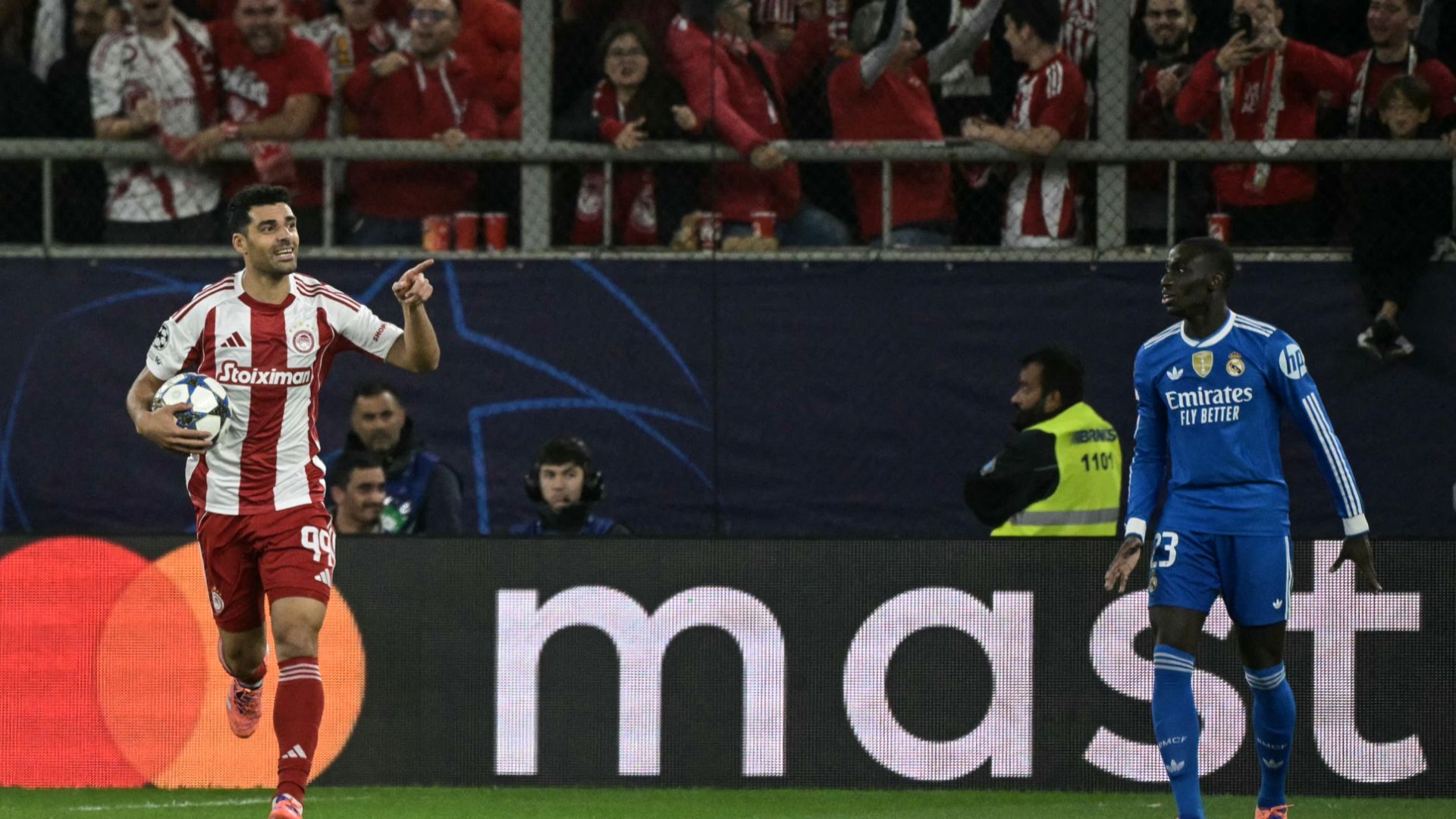 Real Madrid player ratings vs Olympiacos: Kylian Mbappe rises above the chaos! Frenchman's insane four-goal haul ensures ragged Blancos survive Champions League scare as Vinicius Jr silences doubters