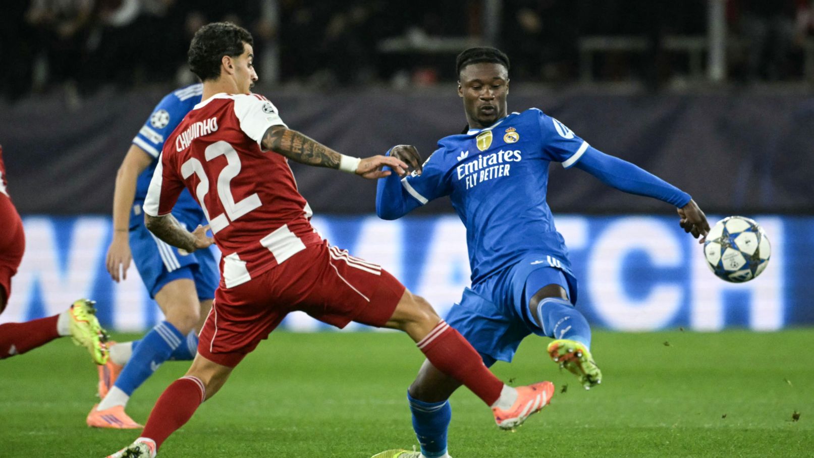 Real Madrid player ratings vs Olympiacos: Kylian Mbappe rises above the chaos! Frenchman's insane four-goal haul ensures ragged Blancos survive Champions League scare as Vinicius Jr silences doubters