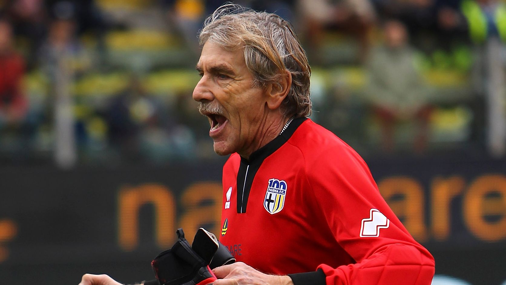 Italian goalkeeper becomes country's oldest-ever player at 82 as former team-mate of Carlo Ancelotti makes debut for new club in 10-0 thrashing