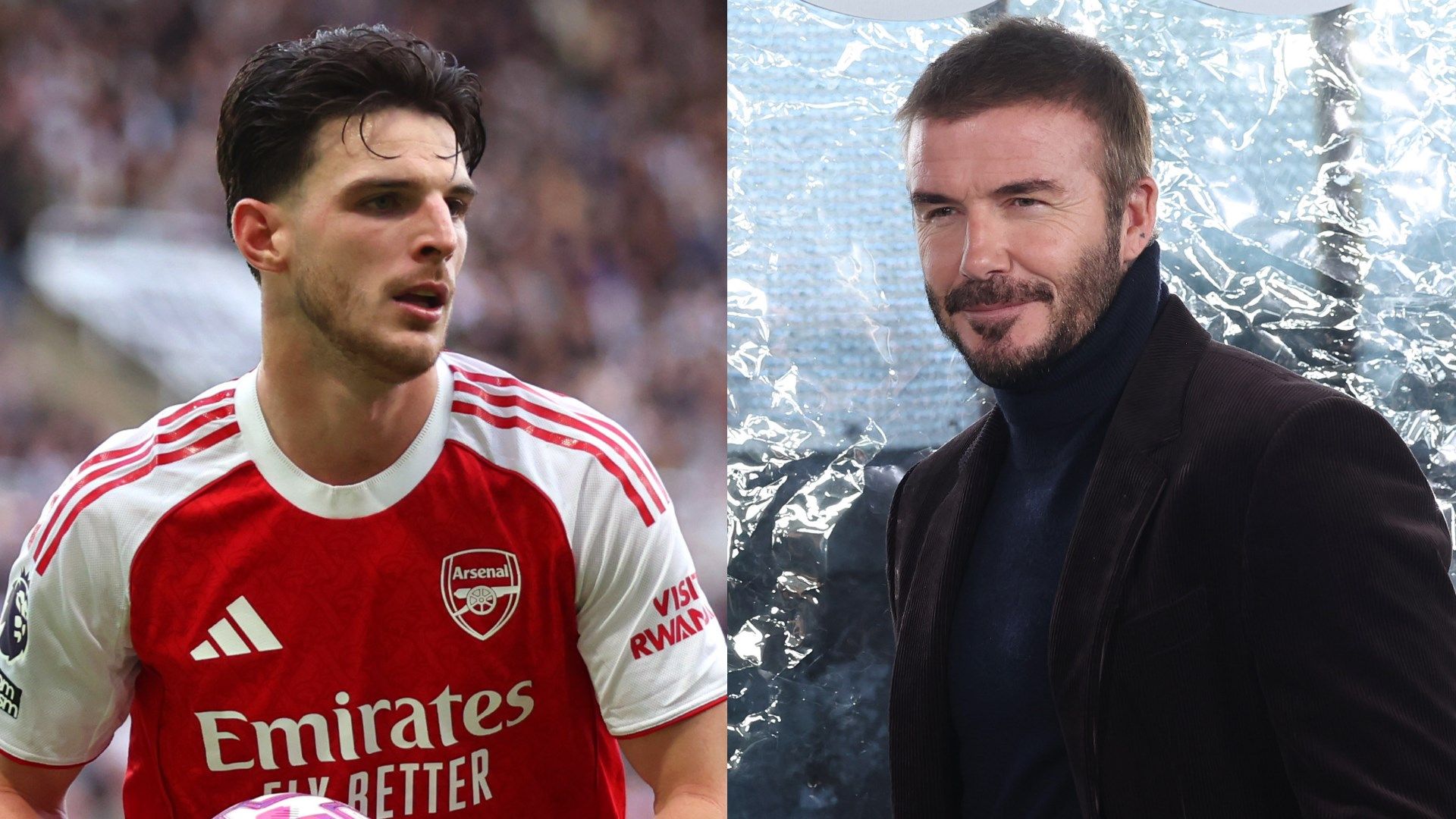 Recognition from the best! Arsenal star Declan Rice reveals DMs from David Beckham & England legends after double free-kick heroics against Real Madrid