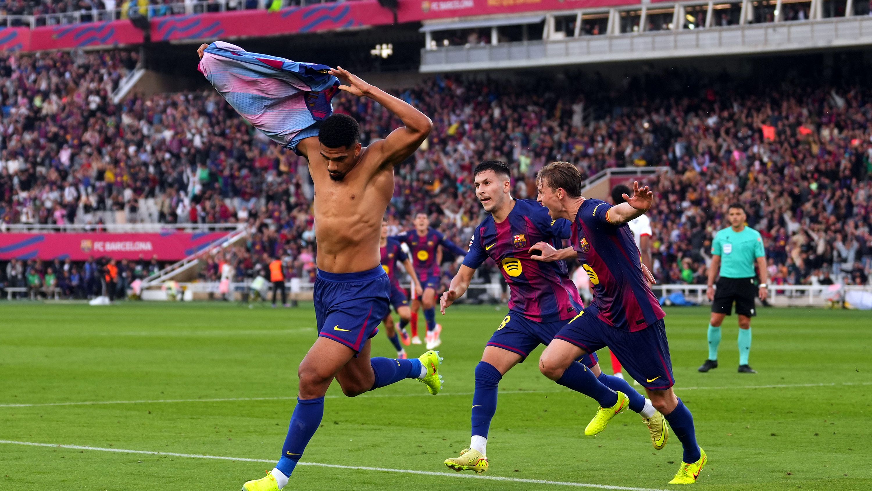 Hansi Flick explains his controversial celebration after being sent off against Girona as Barcelona boss set to miss El Clasico