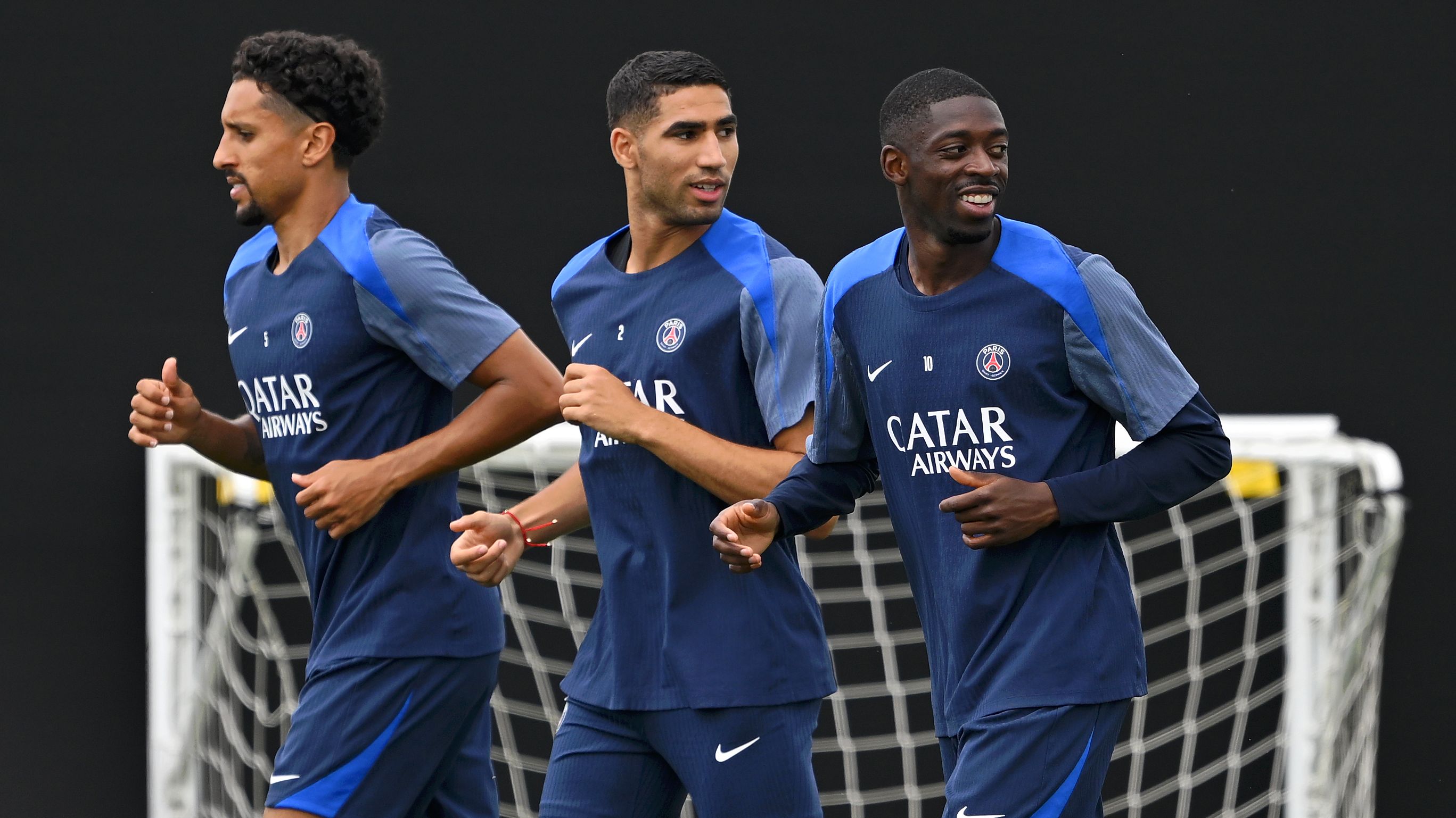 Ousmane Dembele set for first match since Ballon d'Or win as star forward returns to PSG squad alongside Marquinhos ahead of Champions League clash