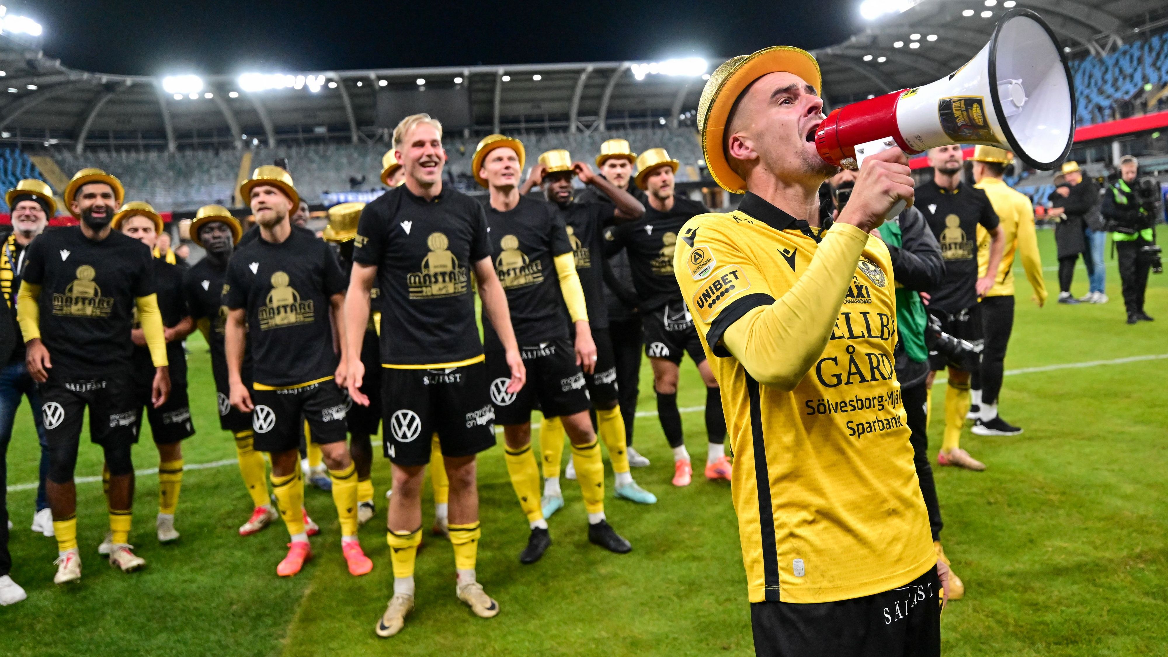 Mjallby AIF have done it! Fishing village team seal first ever Swedish title in style to cap remarkable season and qualify for Champions League