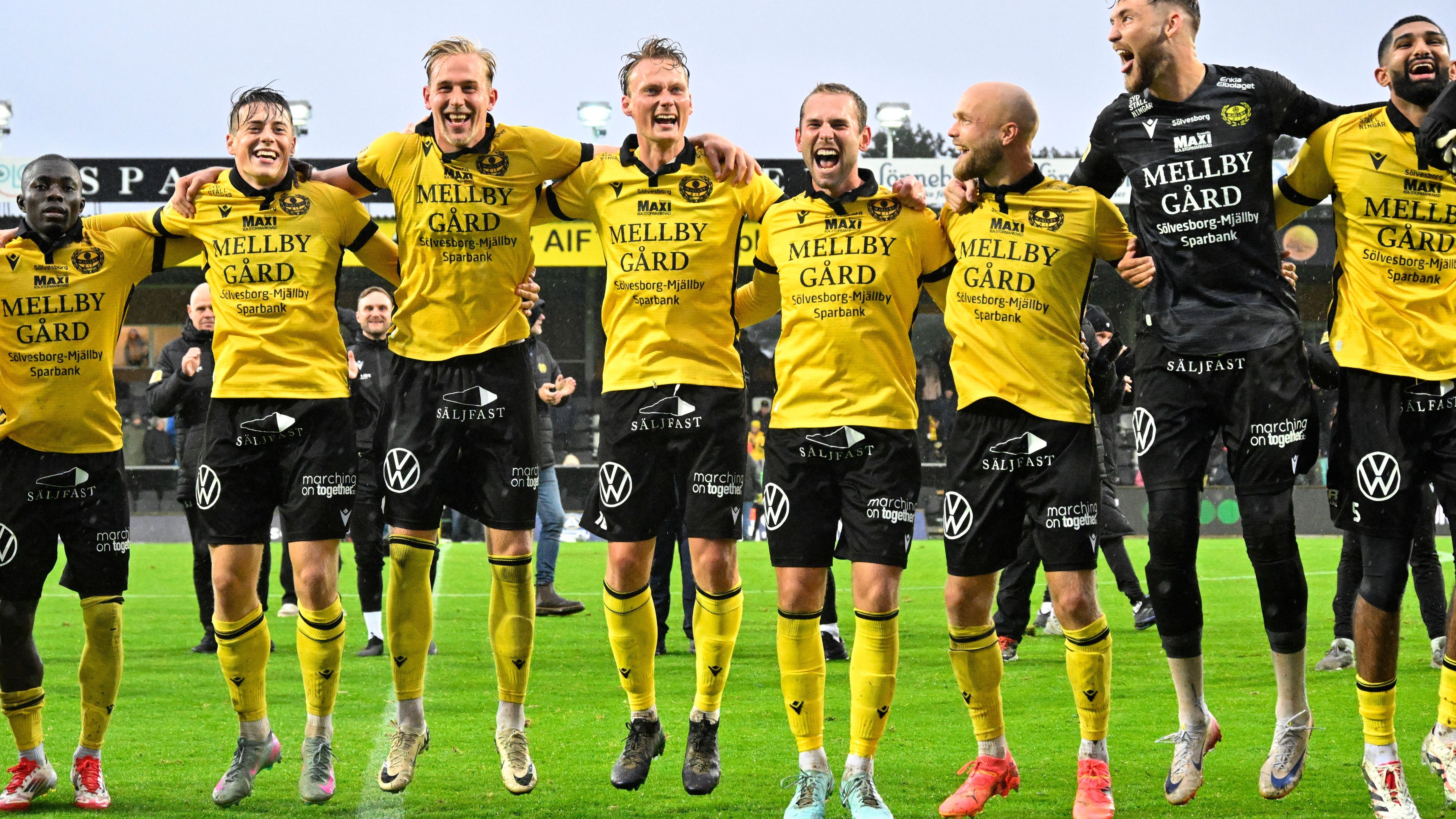 Mjallby AIF have done it! Fishing village team seal first ever Swedish title in style to cap remarkable season and qualify for Champions League