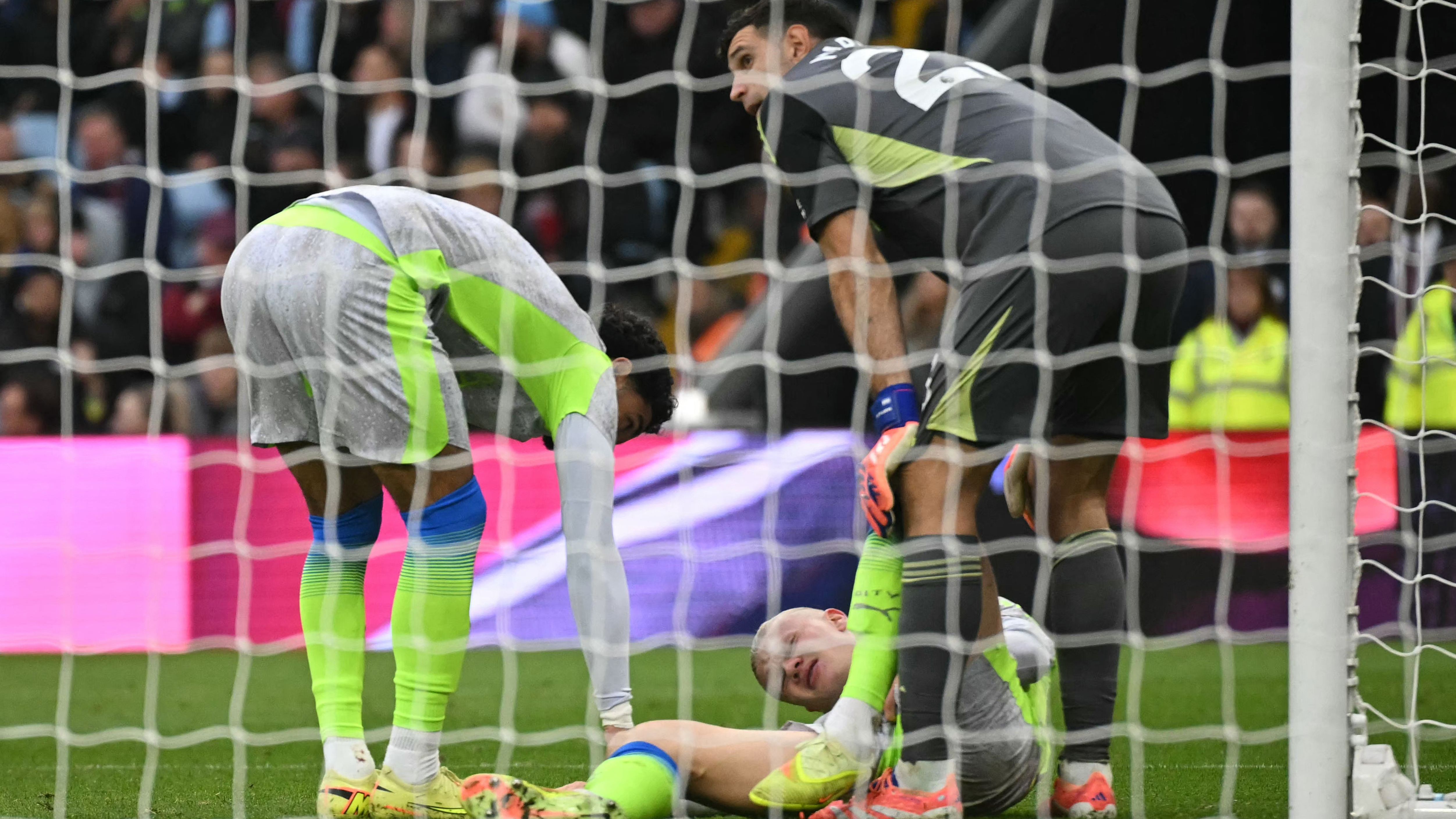 Pep Guardiola addresses Erling Haaland injury fears after Man City striker's sickening collision with woodwork & admits 'our job is not to watch the title' after damaging Aston Villa defeat