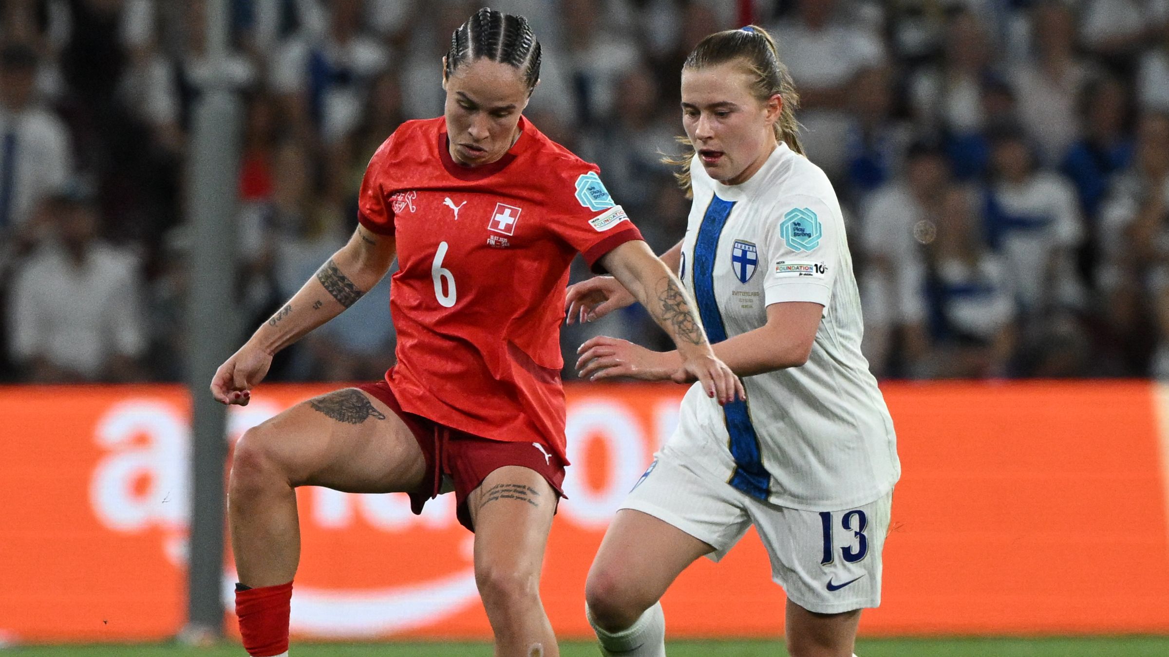 Switzerland stay alive! Riola Xhemaili's injury-time equaliser gives Euro 2025 hosts a last-gasp reprieve as draw with heartbroken Finland sends them into knockout stages