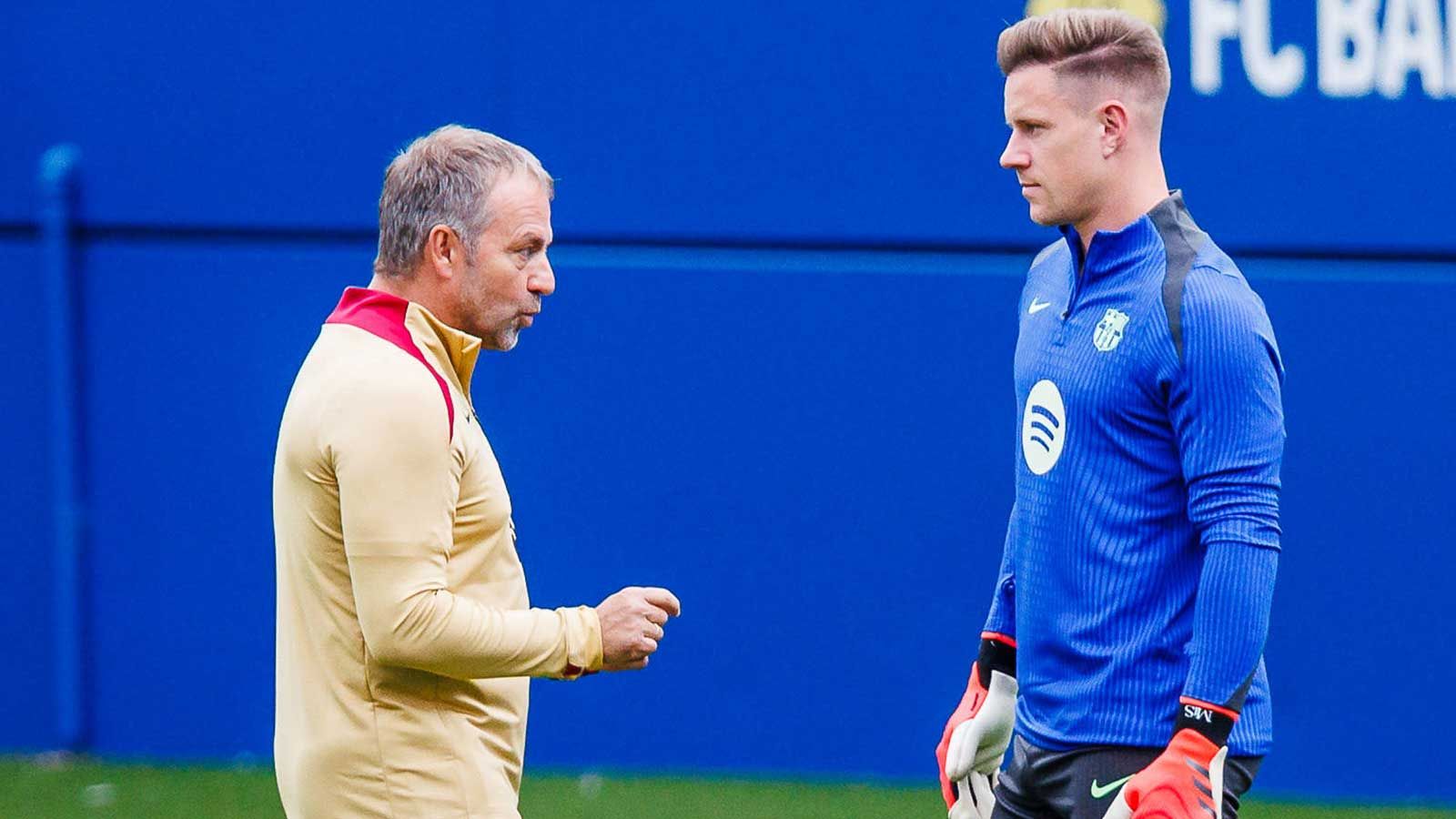 'It's very easy!' - Hansi Flick warned over Barcelona goalkeeper conundrum as club legend insists Marc-Andre ter Stegen is world's best goalkeeper