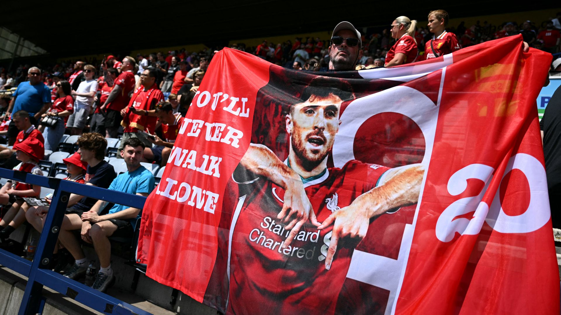 Liverpool reveal plans for Diogo Jota sculpture & 'Forever 20' emblem on upcoming new kit in 'more permanent tributes' to striker after tragic death in road accident