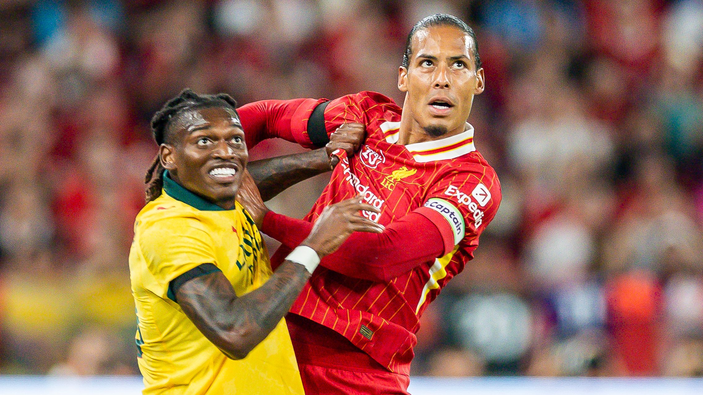 'Demolished!' - Virgil van Dijk destroyed by Italian press for awful defending against Rafael Leao in Liverpool's loss to AC Milan