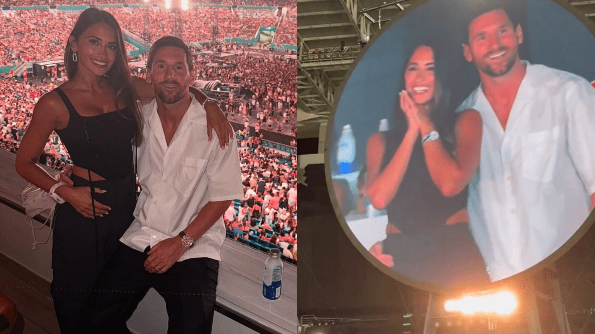 VIDEO: Lionel Messi gets the jumbotron treatment! Coldplay frontman Chris Martin labels 'Leo' the GOAT as Argentina superstar avoids drama with wife Antonela Roccuzzo at Miami concert