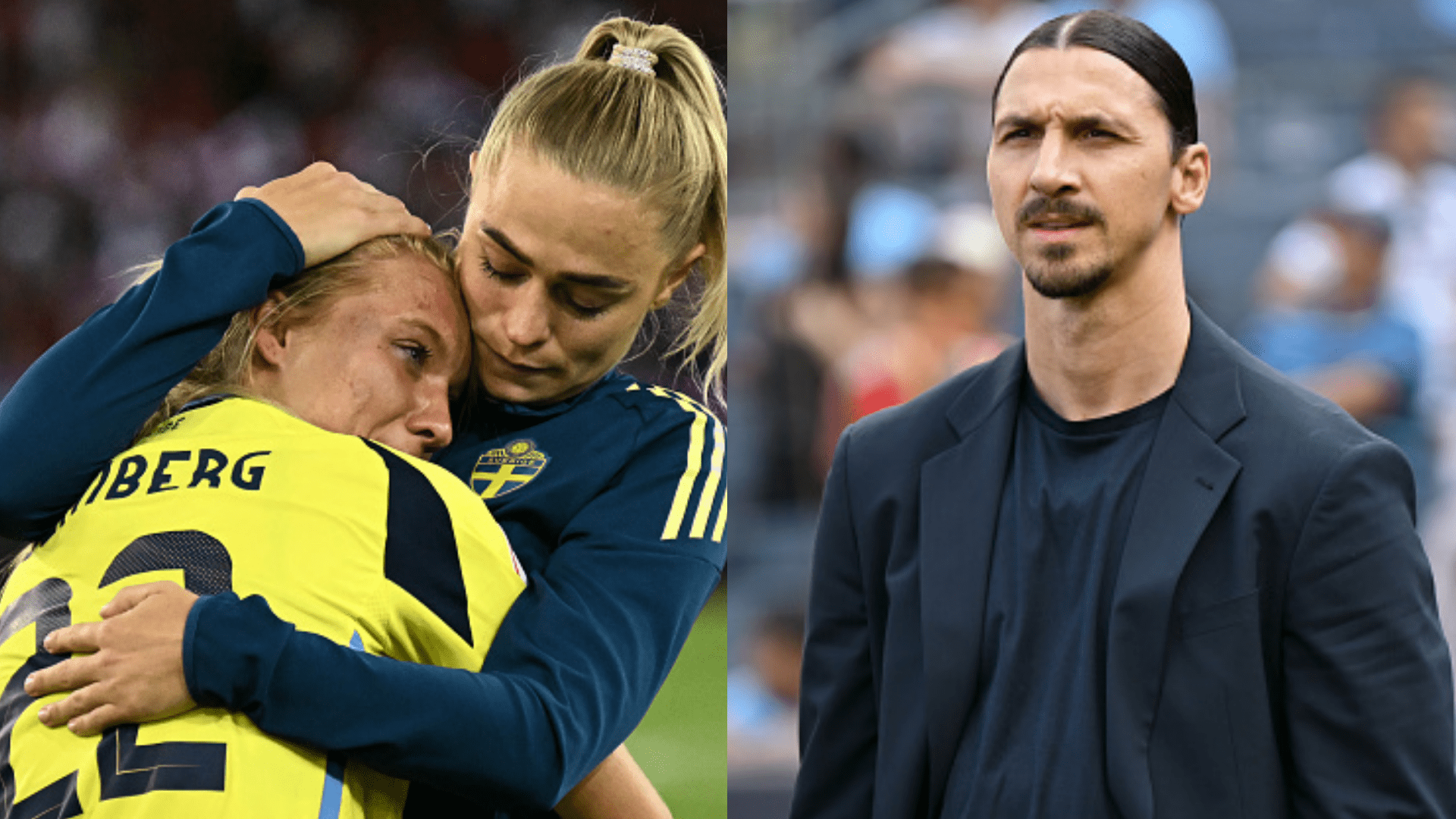 Zlatan Ibrahimovic texts message of support to Sweden star Smilla Holmberg after crucial penalty miss in defeat to England at Euro 2025