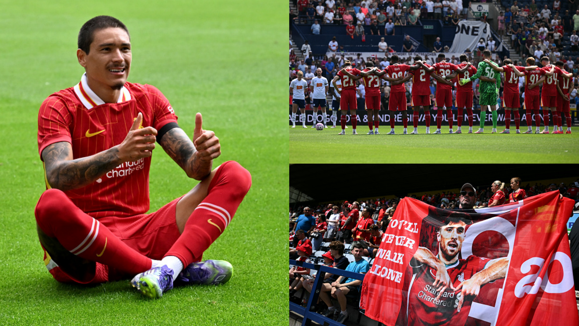 Darwin Nunez and Cody Gakpo score as Liverpool pay tribute to Diogo Jota in their first match since the Portuguese star's passing in victory over Preston