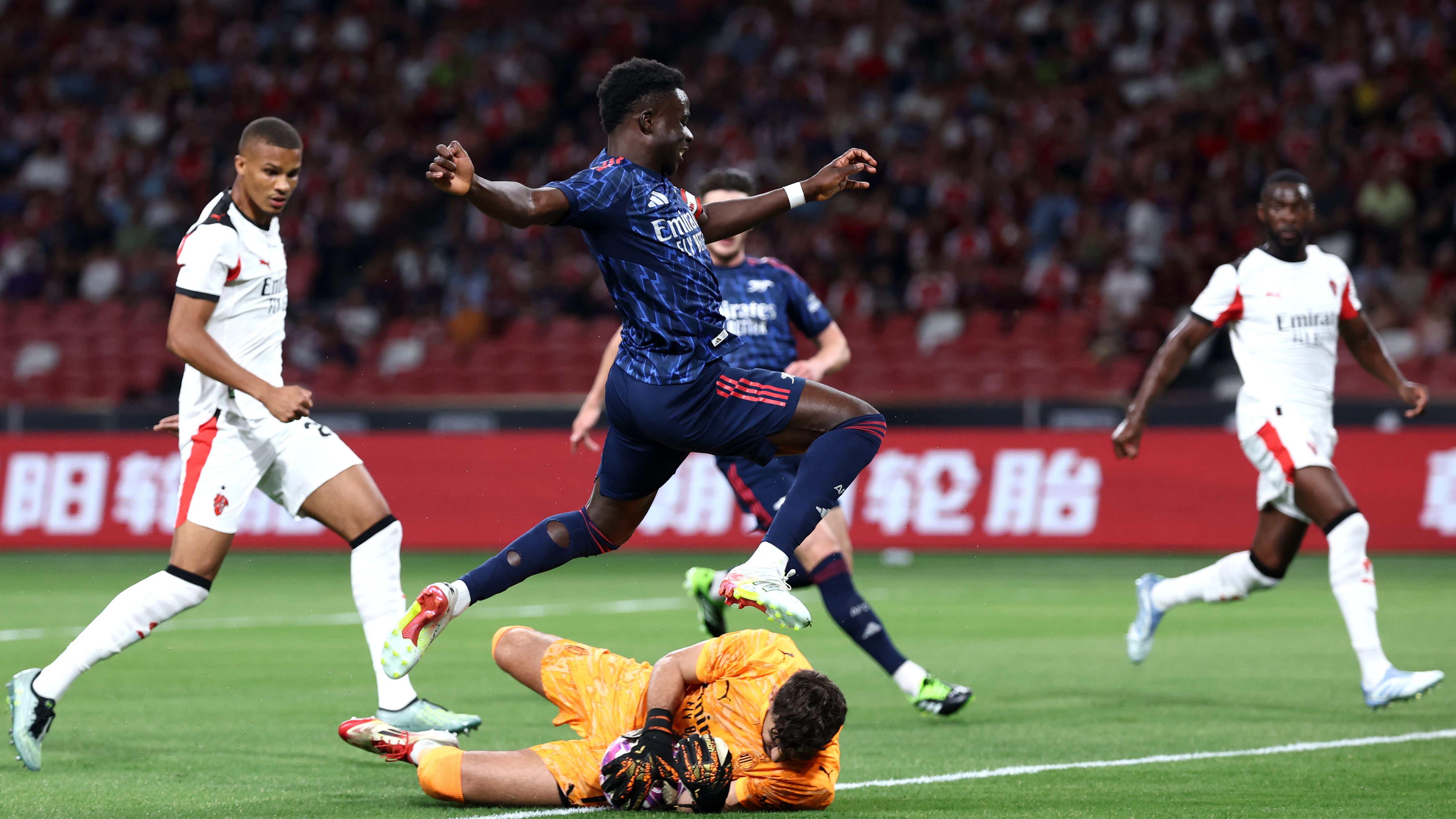 Bukayo Saka leads the way & Max Dowman shines on debut - but Arsenal in clear need of Viktor Gyokeres after scraping past AC Milan in friendly win