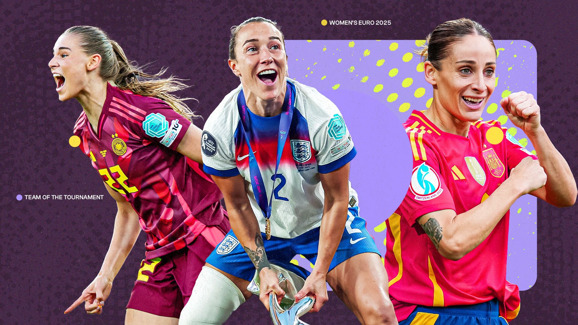Euro 2025 Team of the Tournament: Three Lionesses feature in BALLGM's best XI - but there's no room for Ballon d'Or contenders Aitana Bonmati and Mariona Caldentey