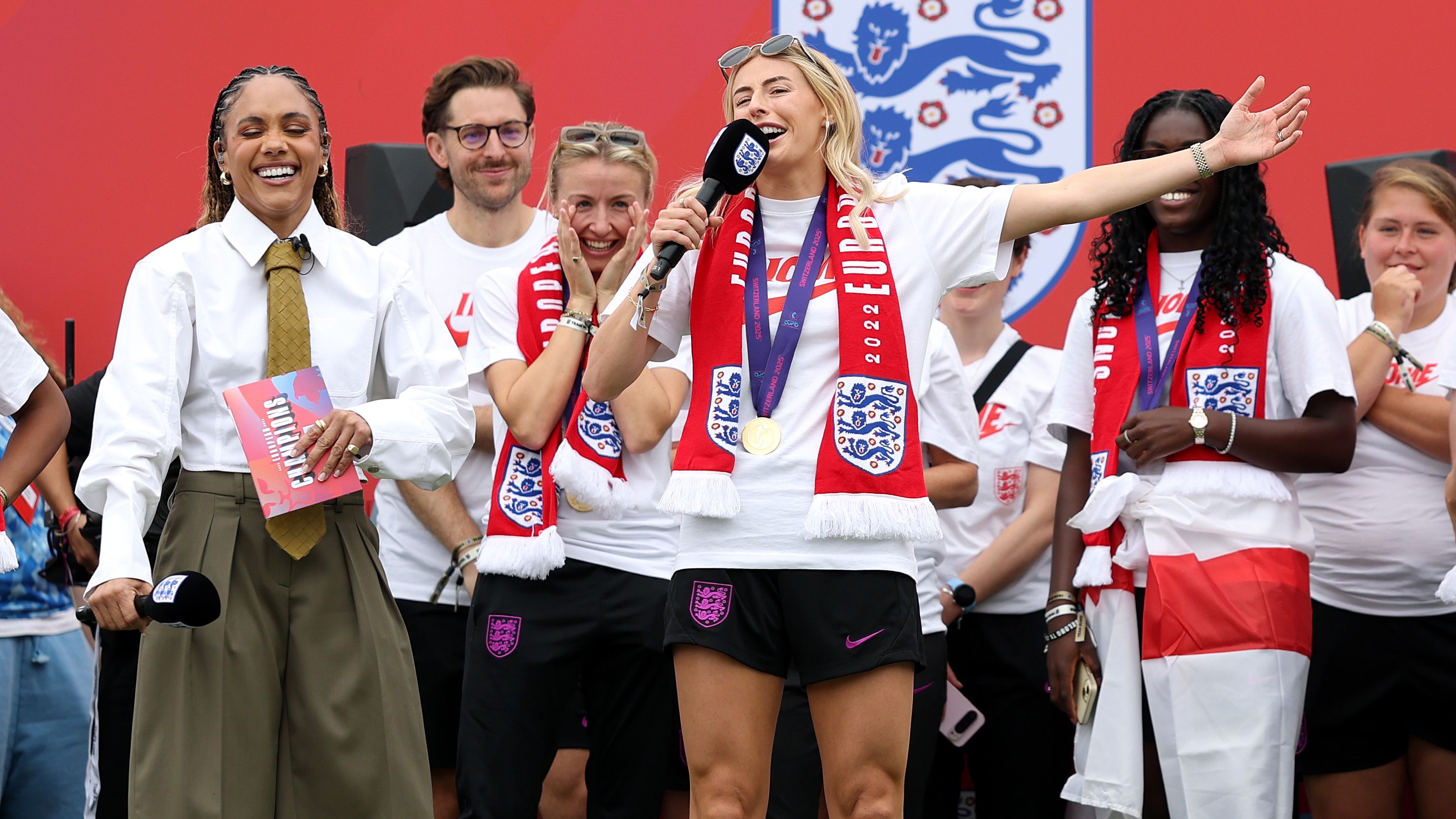 'Ooops!' - Lionesses hero Chloe Kelly apologises for X-rated outburst during Euro 2025 victory speech
