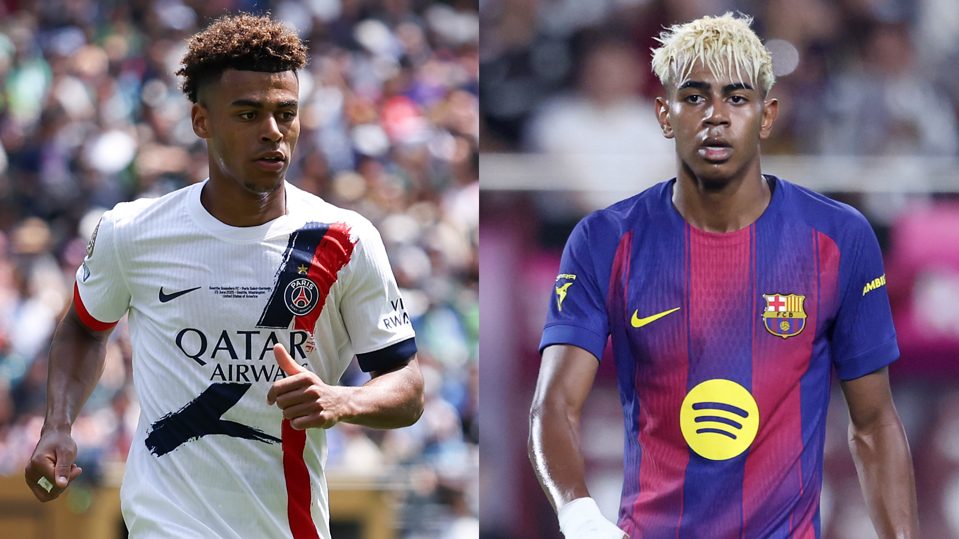 VIDEO: PSG's Desire Doue claims he is 'definitely' BETTER than Barcelona star Lamine Yamal