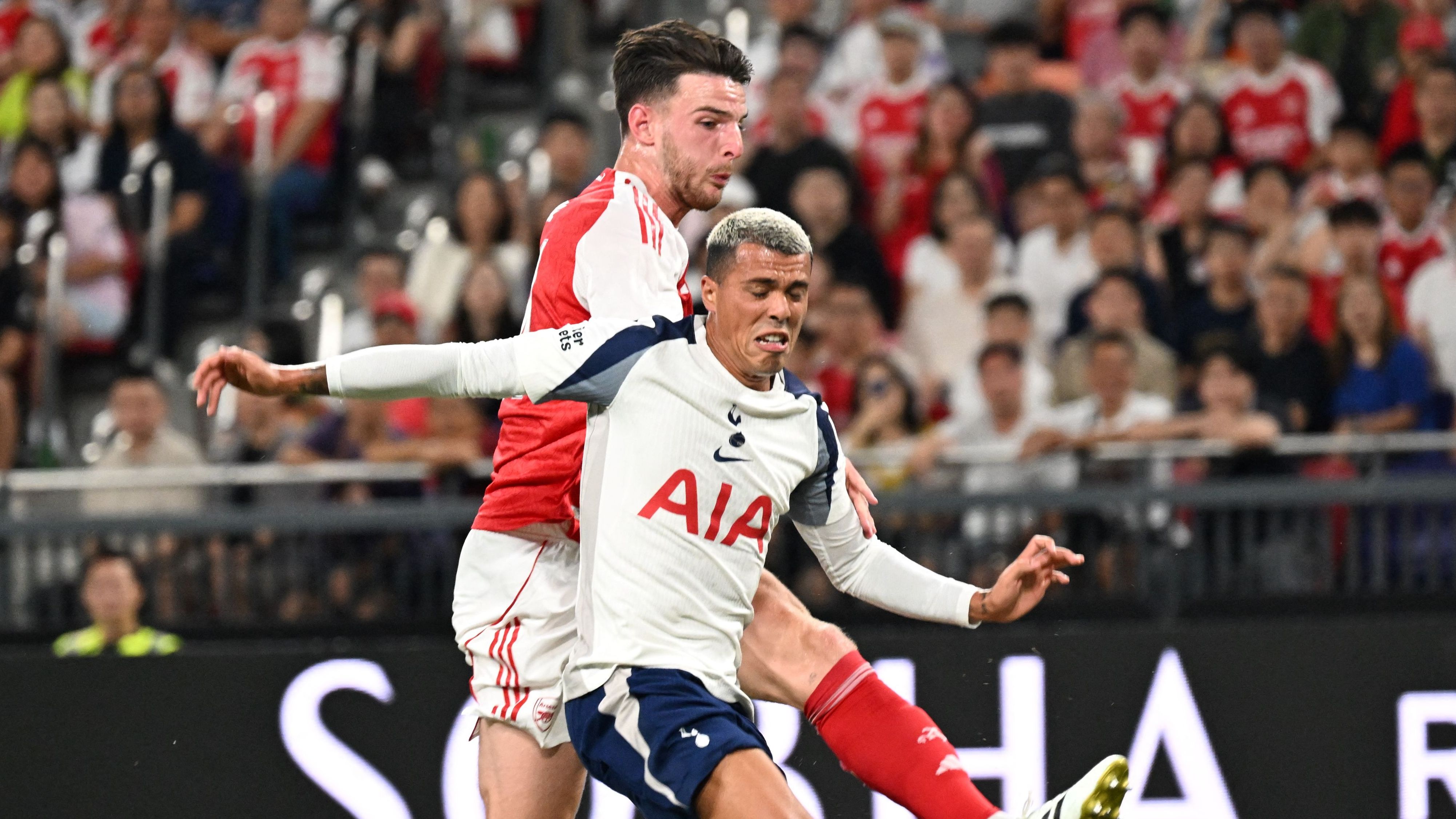 'Another one for the trophy cabinet' - Spurs take hilarious jab at Arsenal after beating Gunners to lift pre-season silverware in Hong Kong after Europa League triumph
