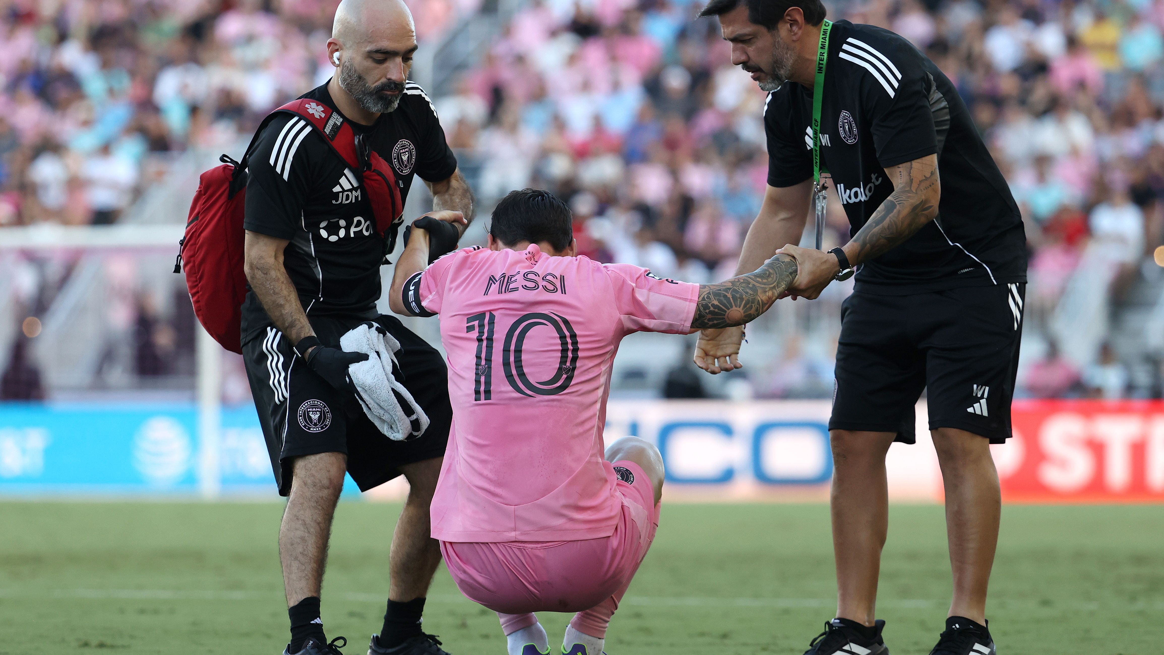 'He felt something' - Inter Miami's Javier Mascherano says Lionel Messi felt hamstring discomfort before early exit, with tests still to come