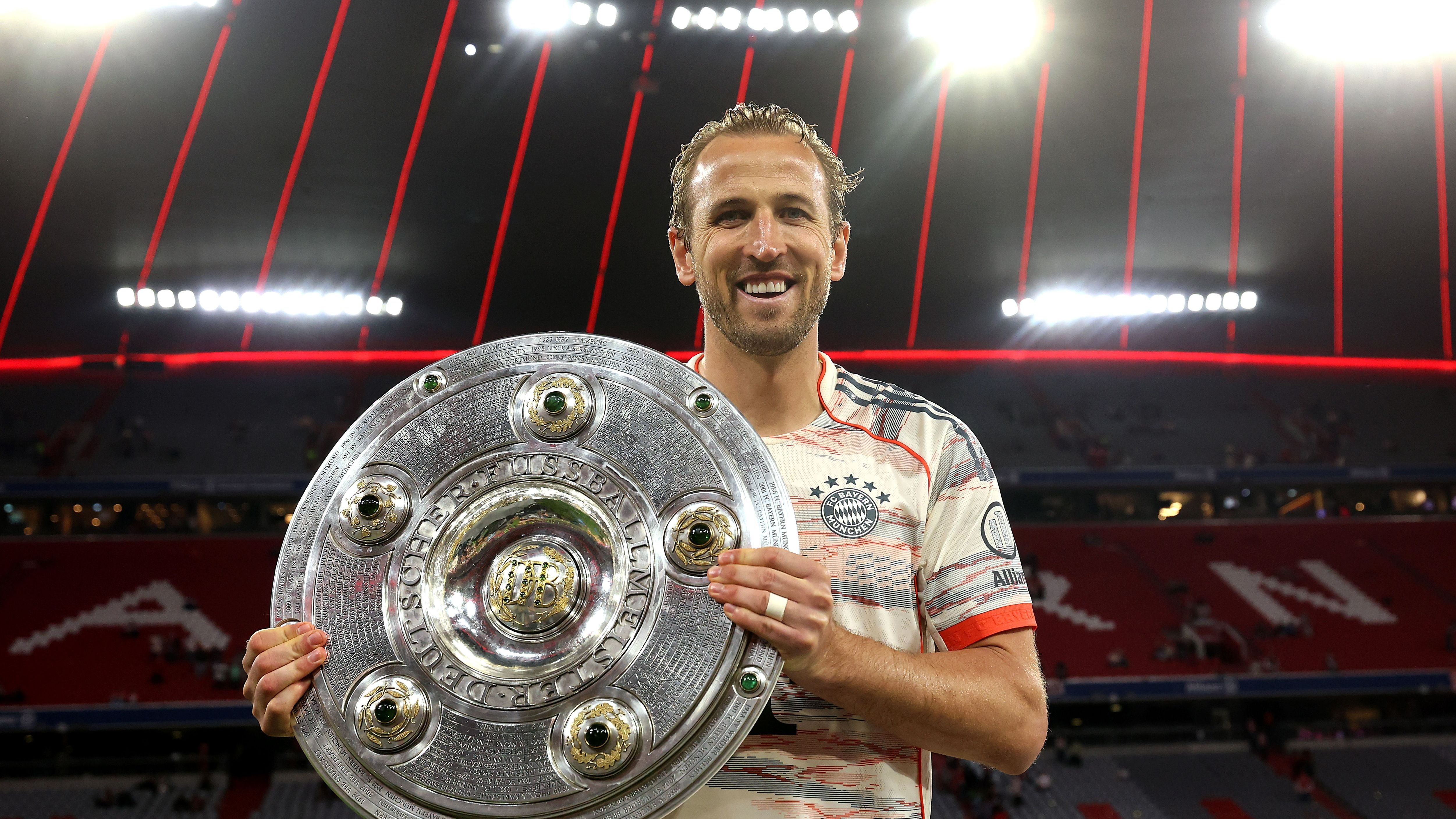 Harry Kane gets drenched! Bayern Munich star sends out message after kicking off pre-season with rain-soaked win over Lyon