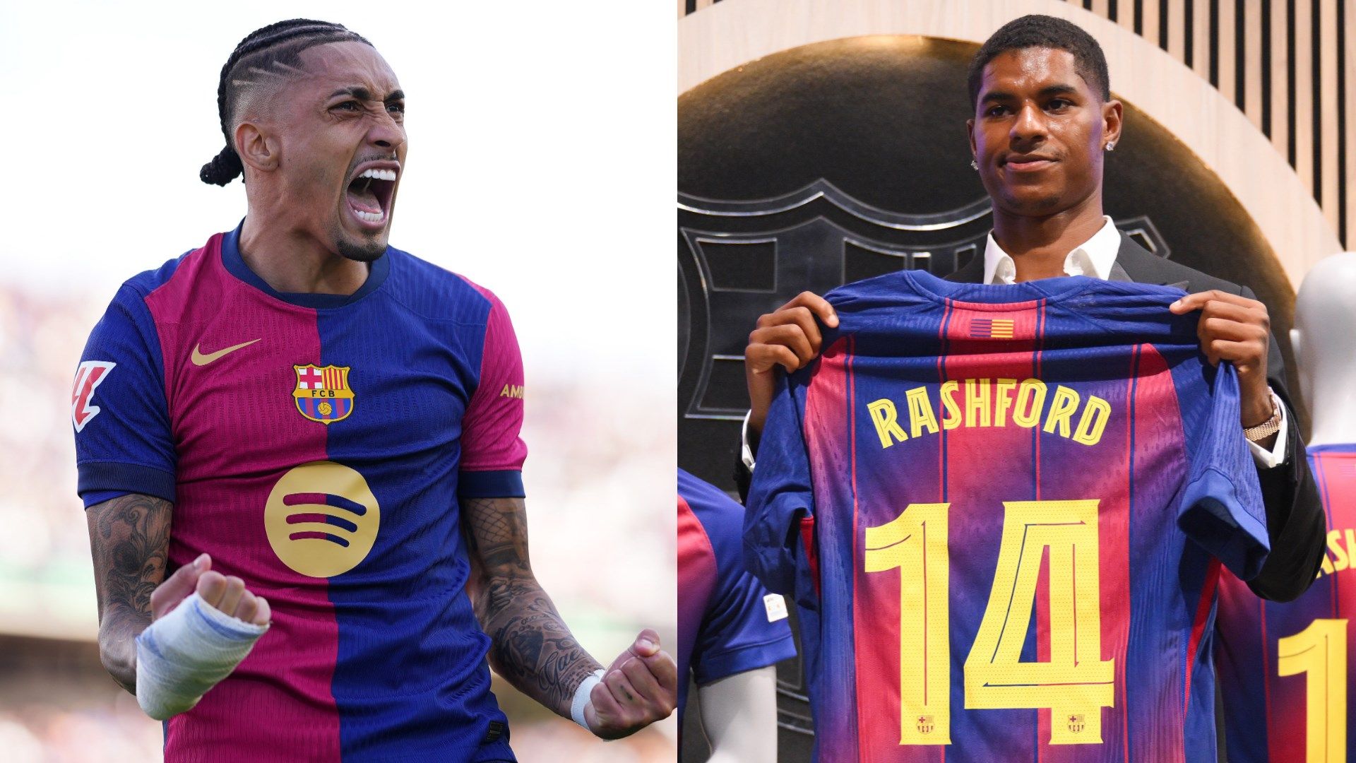 'You need to be prepared' - Marcus Rashford sent warning by Raphinha after completing loan move to Barcelona from Man Utd