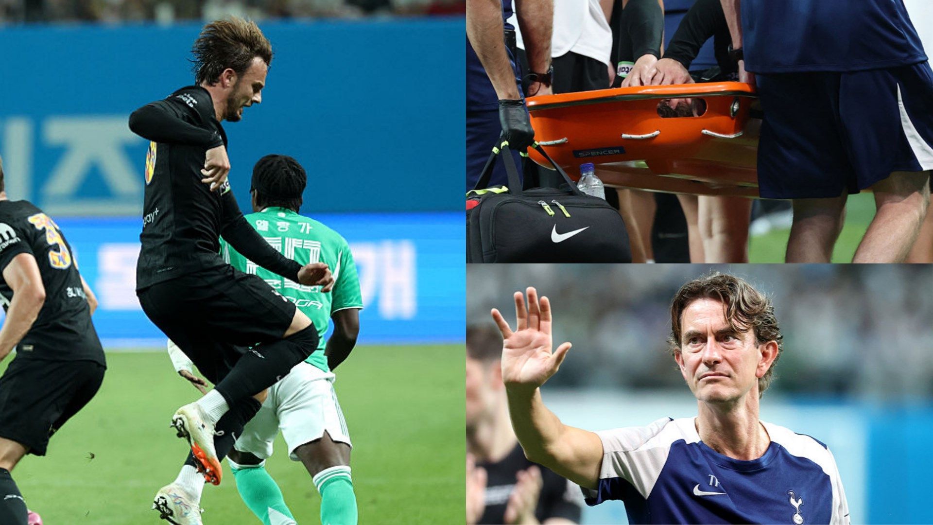 'Football can be brutal' - Thomas Frank confirms 'bad' James Maddison injury after Tottenham midfielder stretchered off in tears during pre-season draw with Newcastle