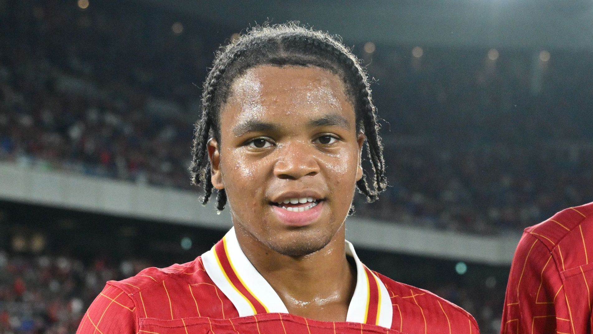 Liverpool supporters call on Arne Slot to promote Rio Ngumoha to the first-team squad for the 2025-26 season following the 16-year-old's stunning goal versus Athletic Club