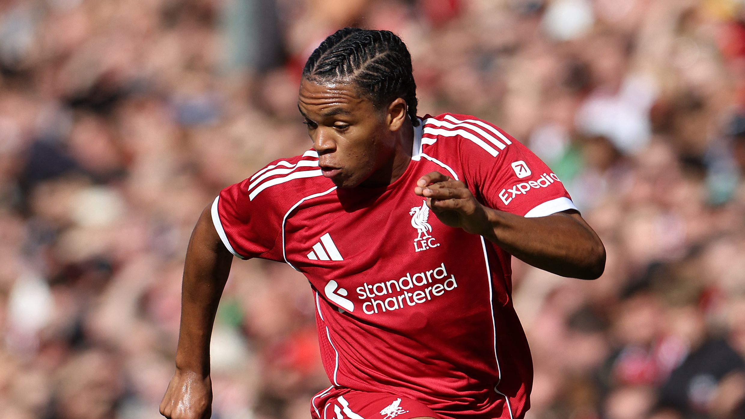 Liverpool supporters call on Arne Slot to promote Rio Ngumoha to the first-team squad for the 2025-26 season following the 16-year-old's stunning goal versus Athletic Club