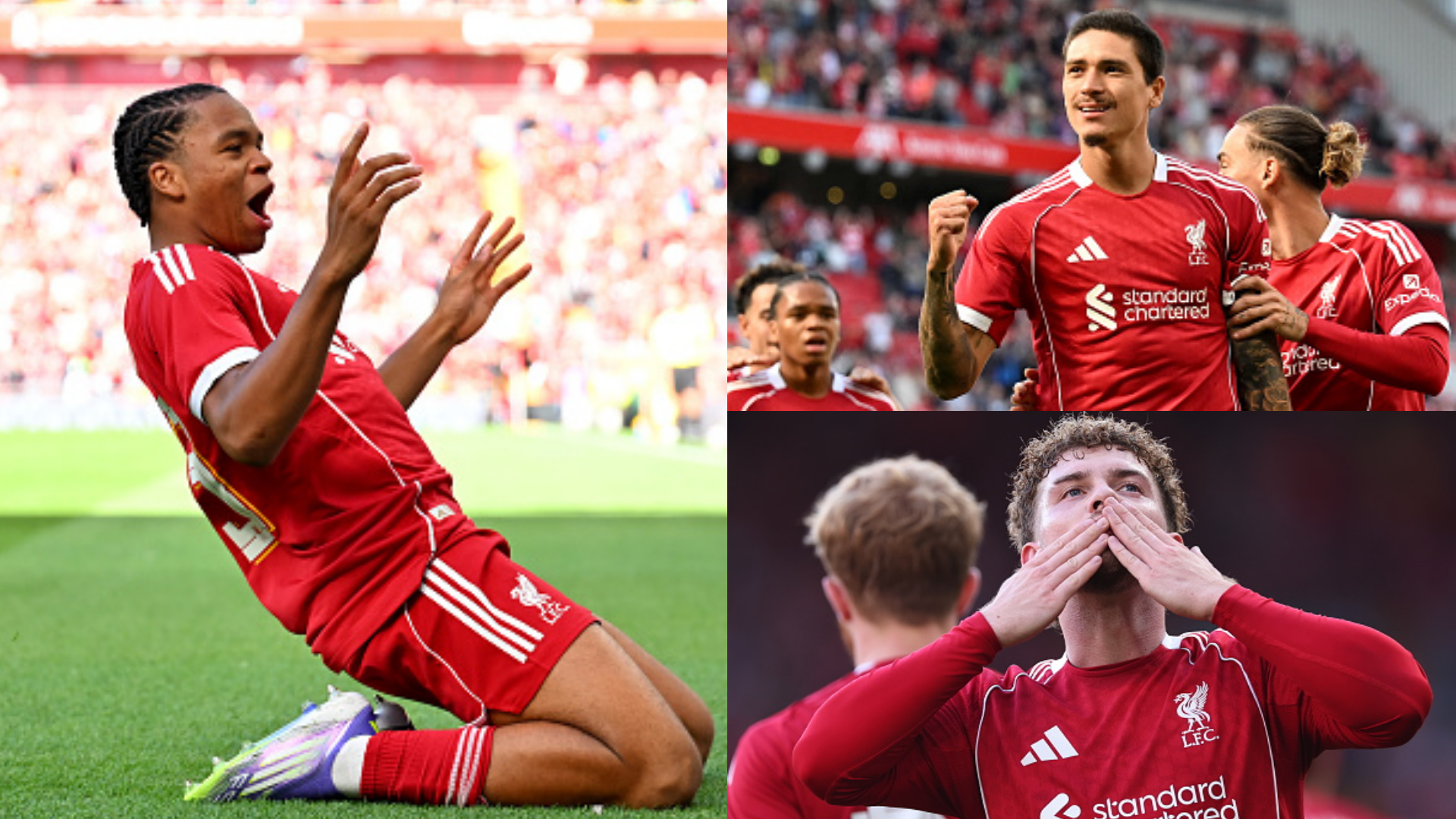 Youngsters steal the show! Liverpool batter Athletic Club as 16-year-old Rio Ngumoha and Darwin Nunez score in first game of Anfield double header