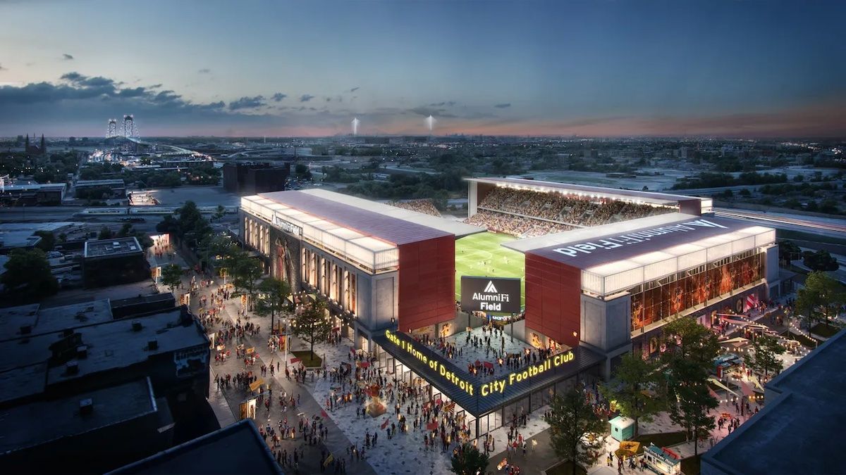 USL Championship side Detroit City FC reveal renderings of their new stadium, set to open in 2027
