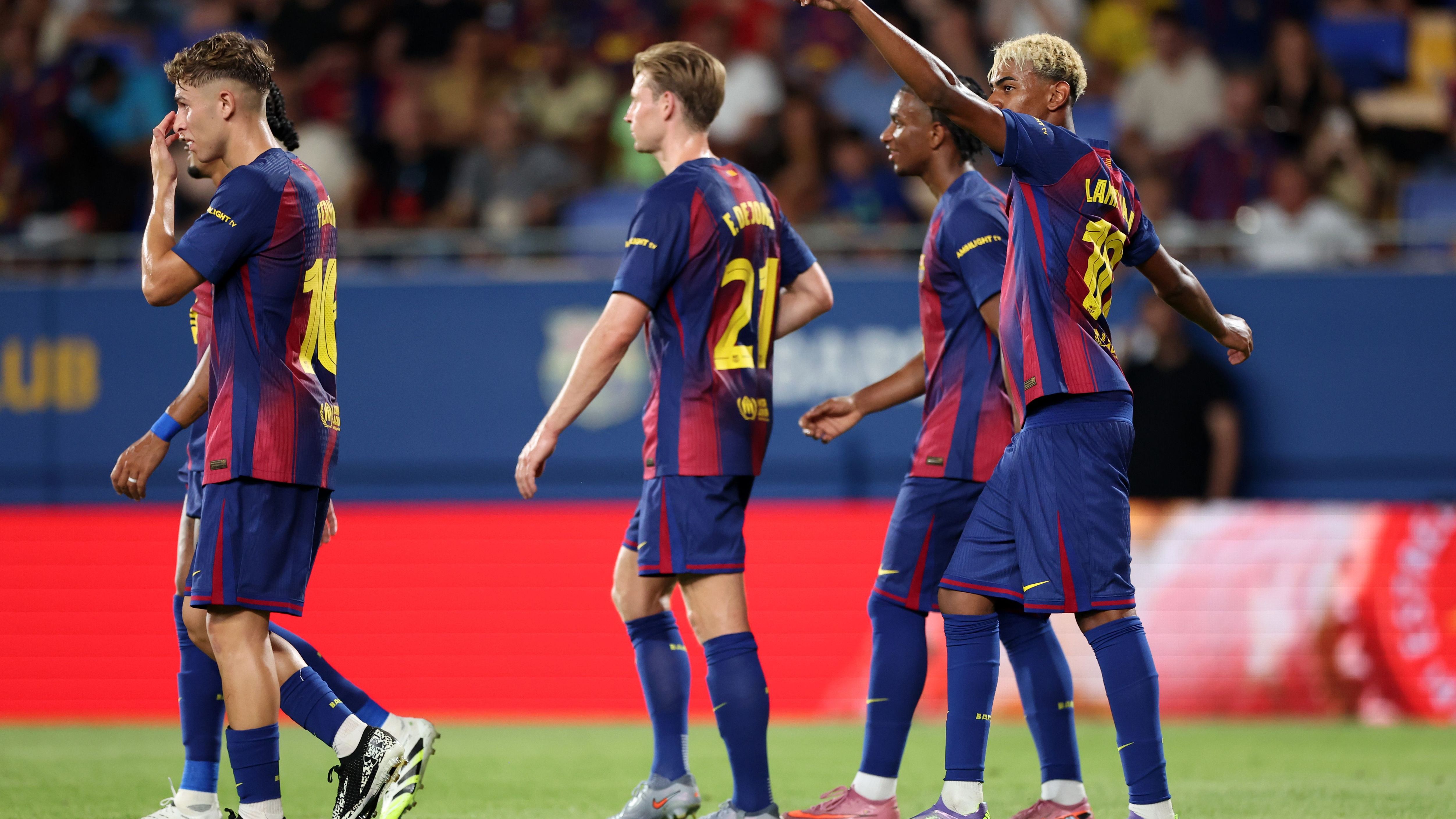 Lamine Yamal is unstoppable but Fermin Lopez steals the show as rampant Barcelona destroy Como in Joan Gamper Trophy