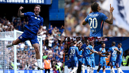 Liam Delap at the double and Joao Pedro scores again as Blues cruise past 10-man AC Milan to ruin Luka Modric's debut