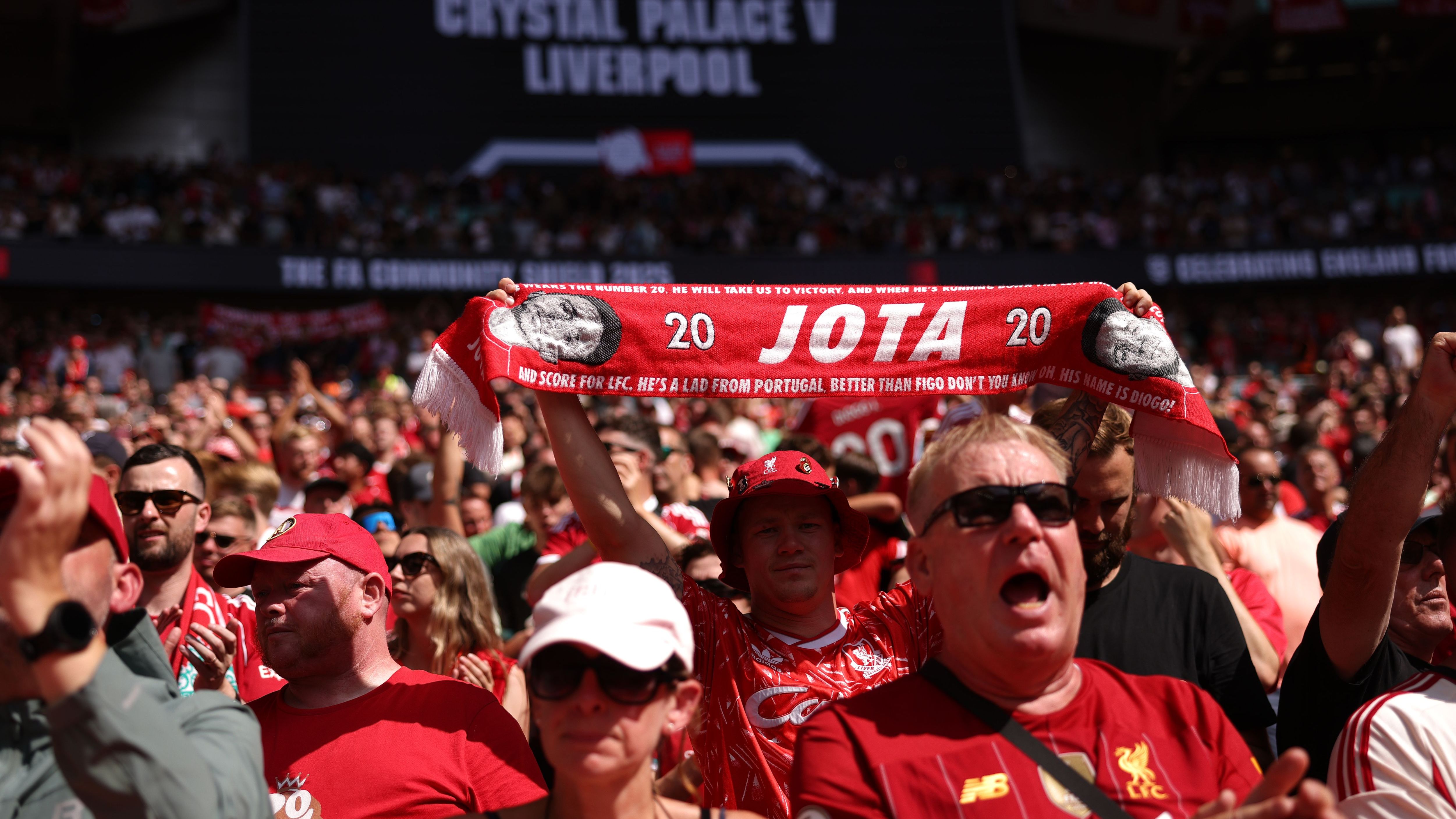 Minute's silence cut short as fans boo tribute to Liverpool star Diogo Jota ahead of Community Shield clash at Wembley