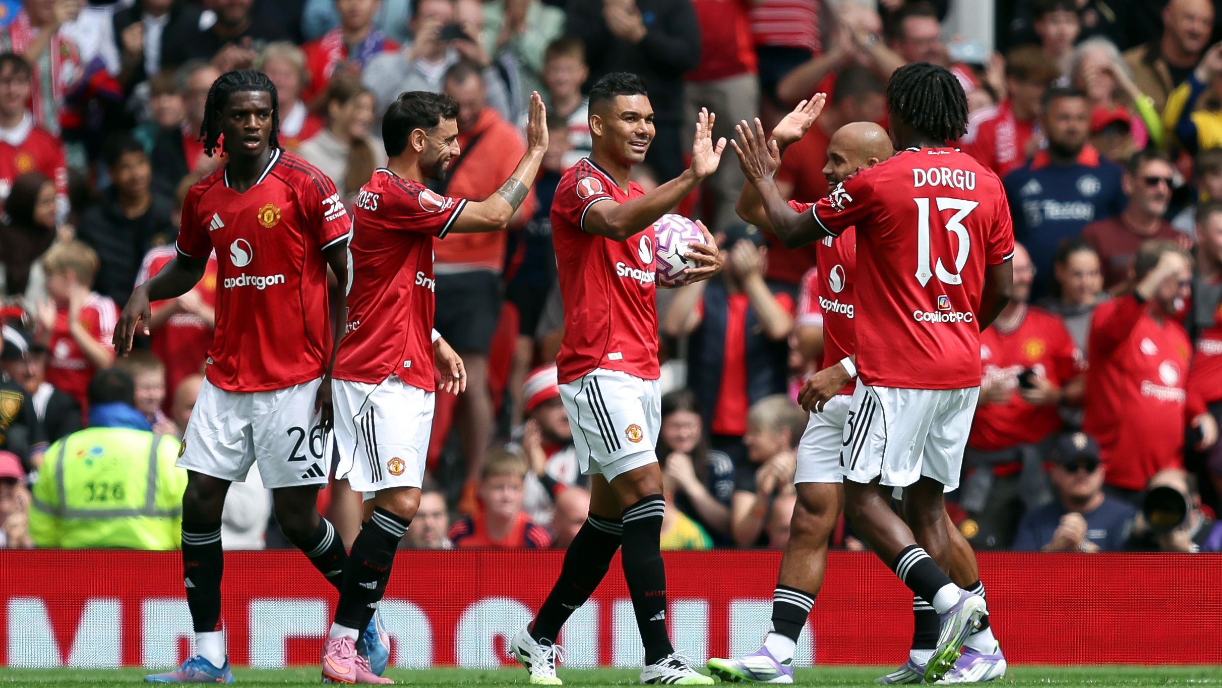 Man Utd need a midfielder! Bryan Mbeumo shines against Fiorentina but Matheus Cunha kept quiet on Old Trafford debut as David de Gea given hero's welcome home