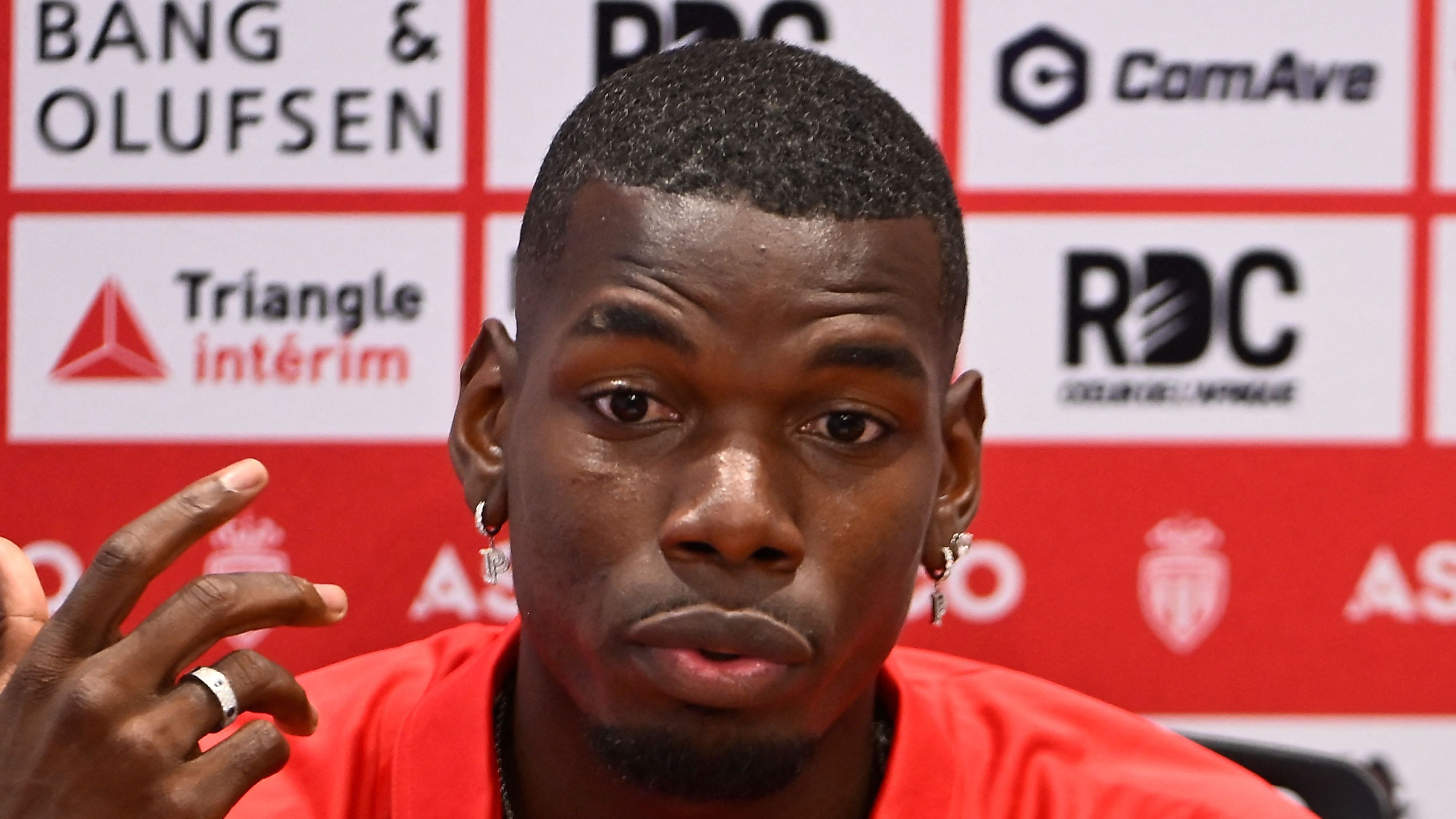 Monaco star claims having Paul Pogba is a 'pleasure' but ex-Man Utd midfielder made to wait for debut with head coach Adi Hutter not rushing Frenchman back into action following doping ban