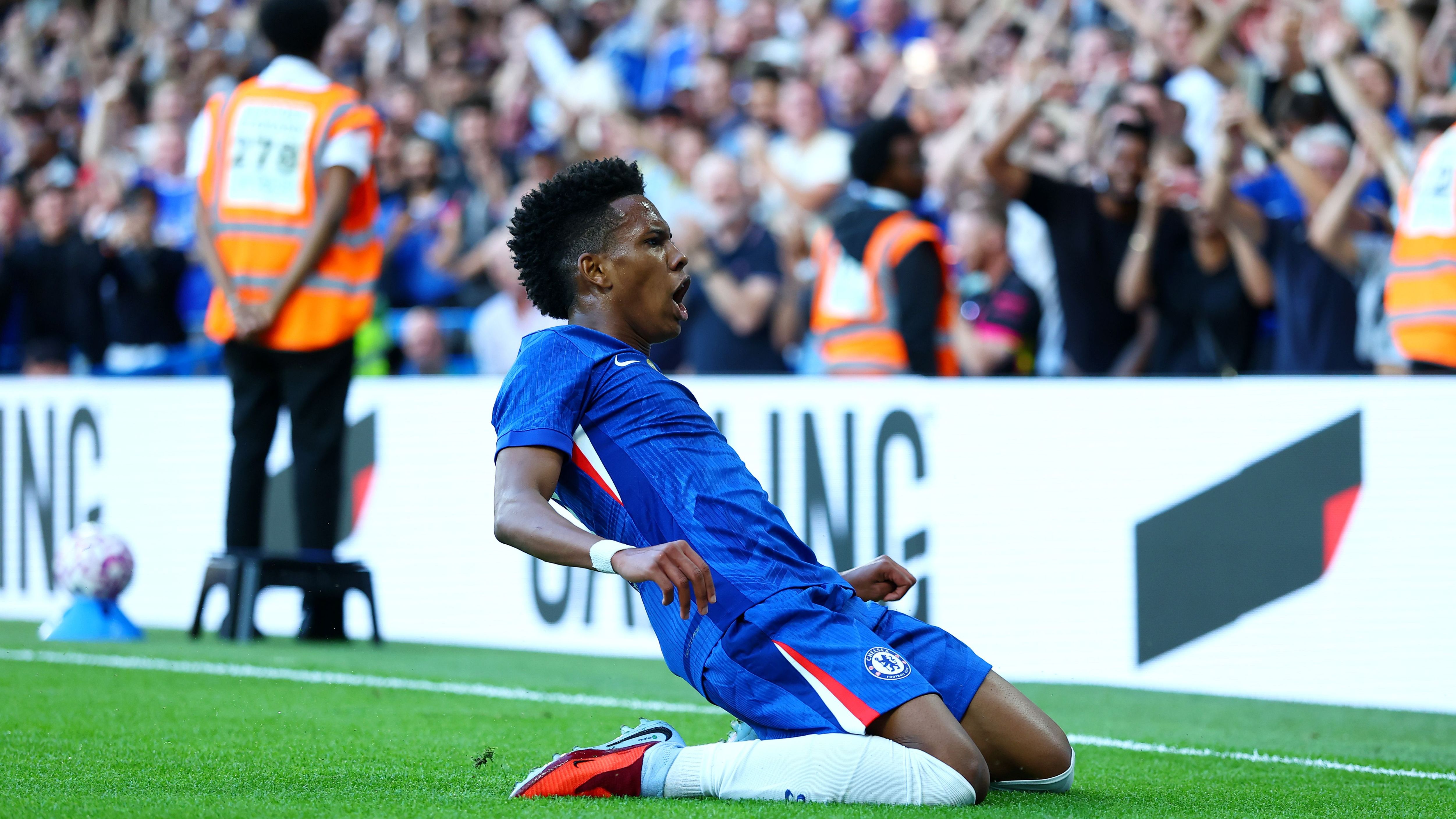 Estevao has arrived! Chelsea new boy makes immediate impression on Stamford Bridge debut against Bayer Leverkusen with first-half strike as Joao Pedro puts Liam Delap to shame with goalscoring cameo in comfortable win