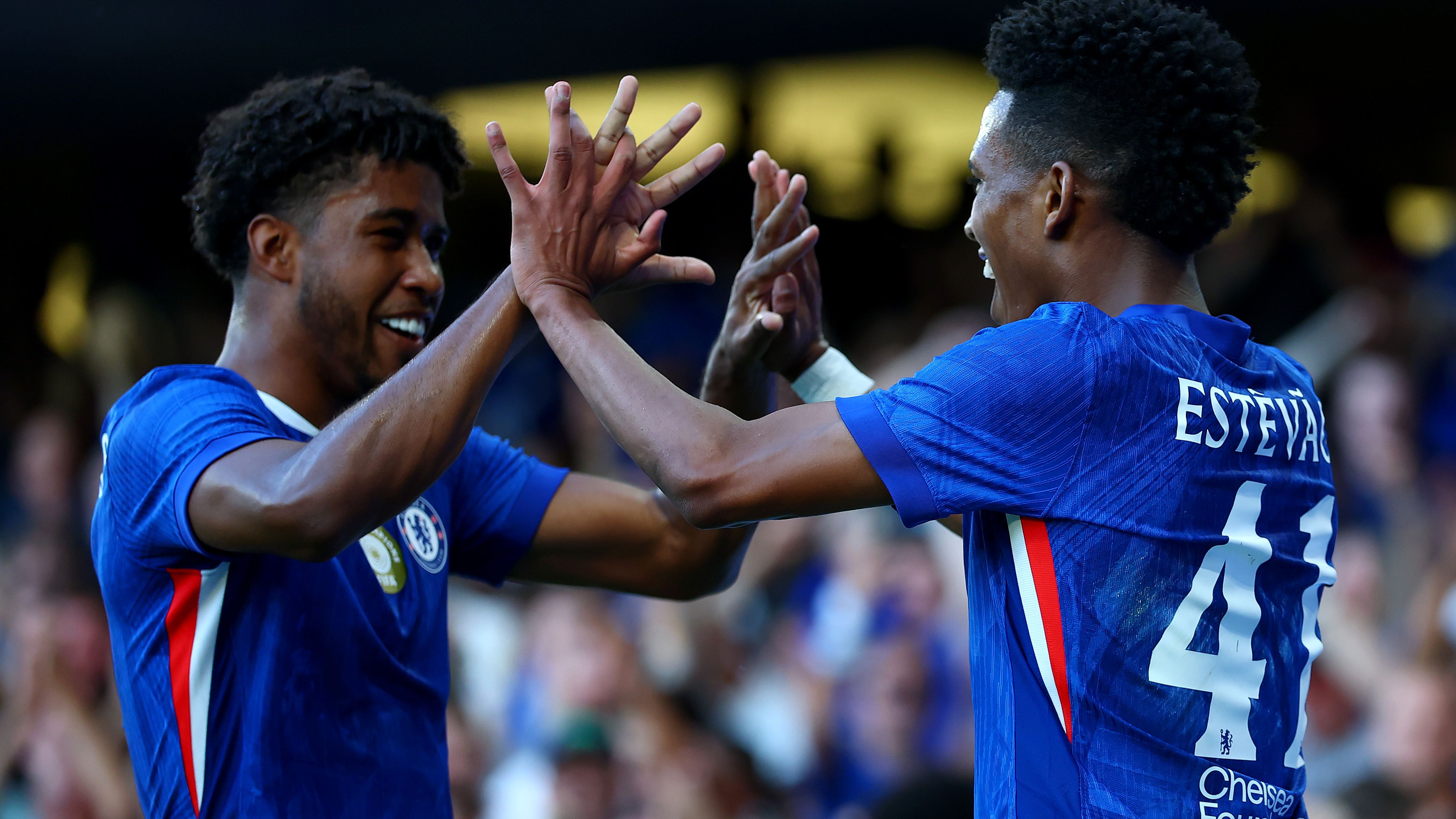 Estevao has arrived! Chelsea new boy makes immediate impression on Stamford Bridge debut against Bayer Leverkusen with first-half strike as Joao Pedro puts Liam Delap to shame with goalscoring cameo in comfortable win