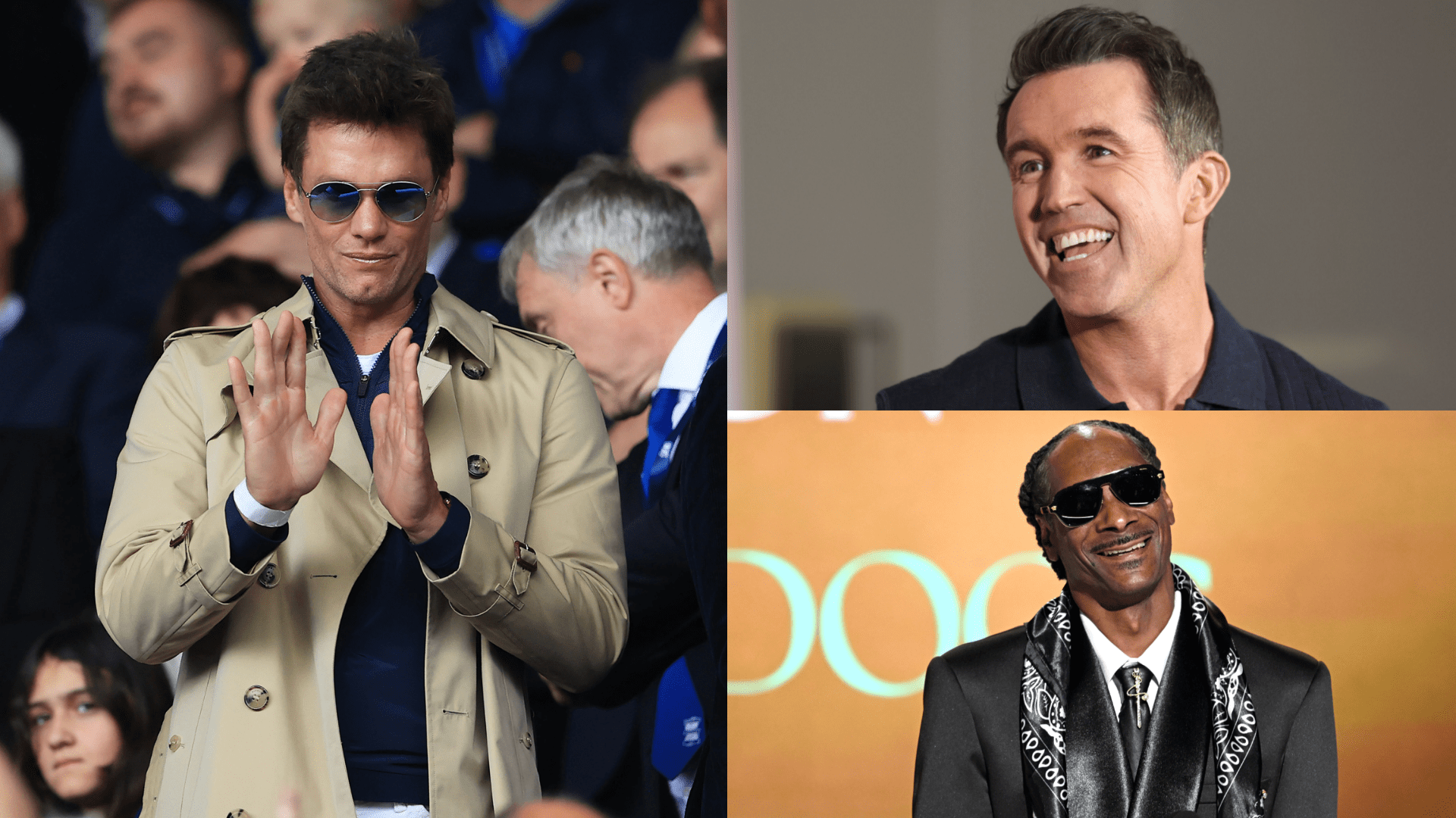 VIDEO: Rob McElhenney and Tom Brady welcome Snoop Dogg to the Championship after rap icon buys into Swansea