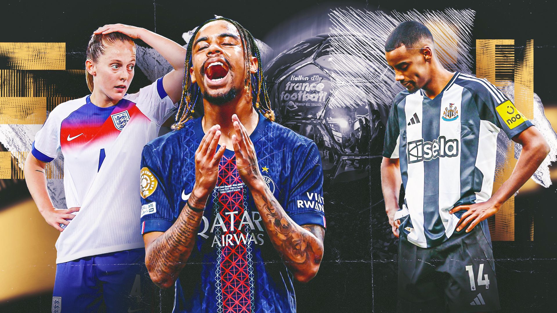 Alexander Isak, Keira Walsh, Bradley Barcola and the eight biggest 2025 Ballon d'Or award snubs