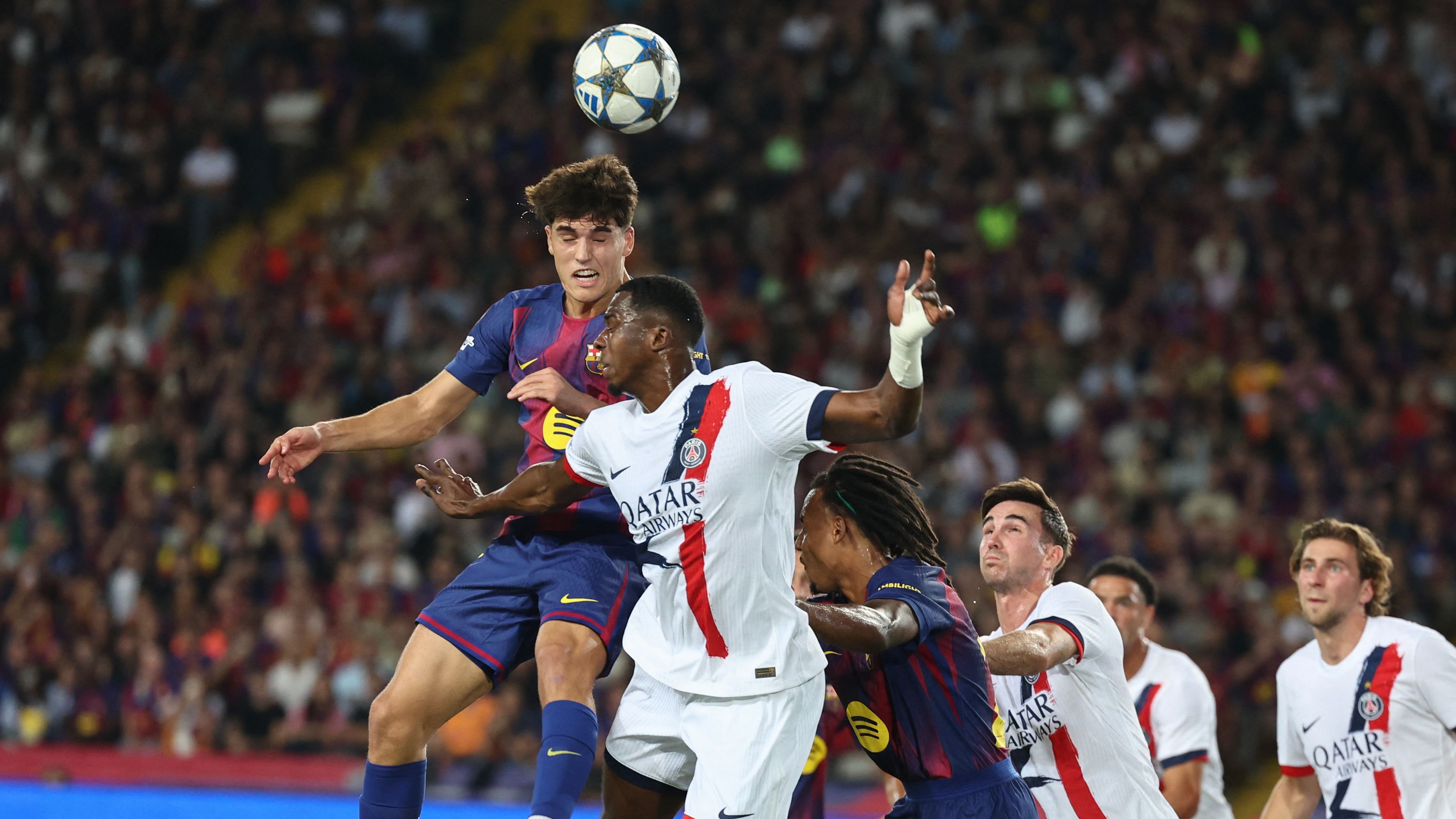 Barcelona player ratings vs Paris Saint-Germain: Outclassed Catalans put in their place by understrength PSG! Another assist for Marcus Rashford but Lamine Yamal frustrated by Nuno Mendes as Hansi Flick's team fail to build on Ferran Torres' early goal