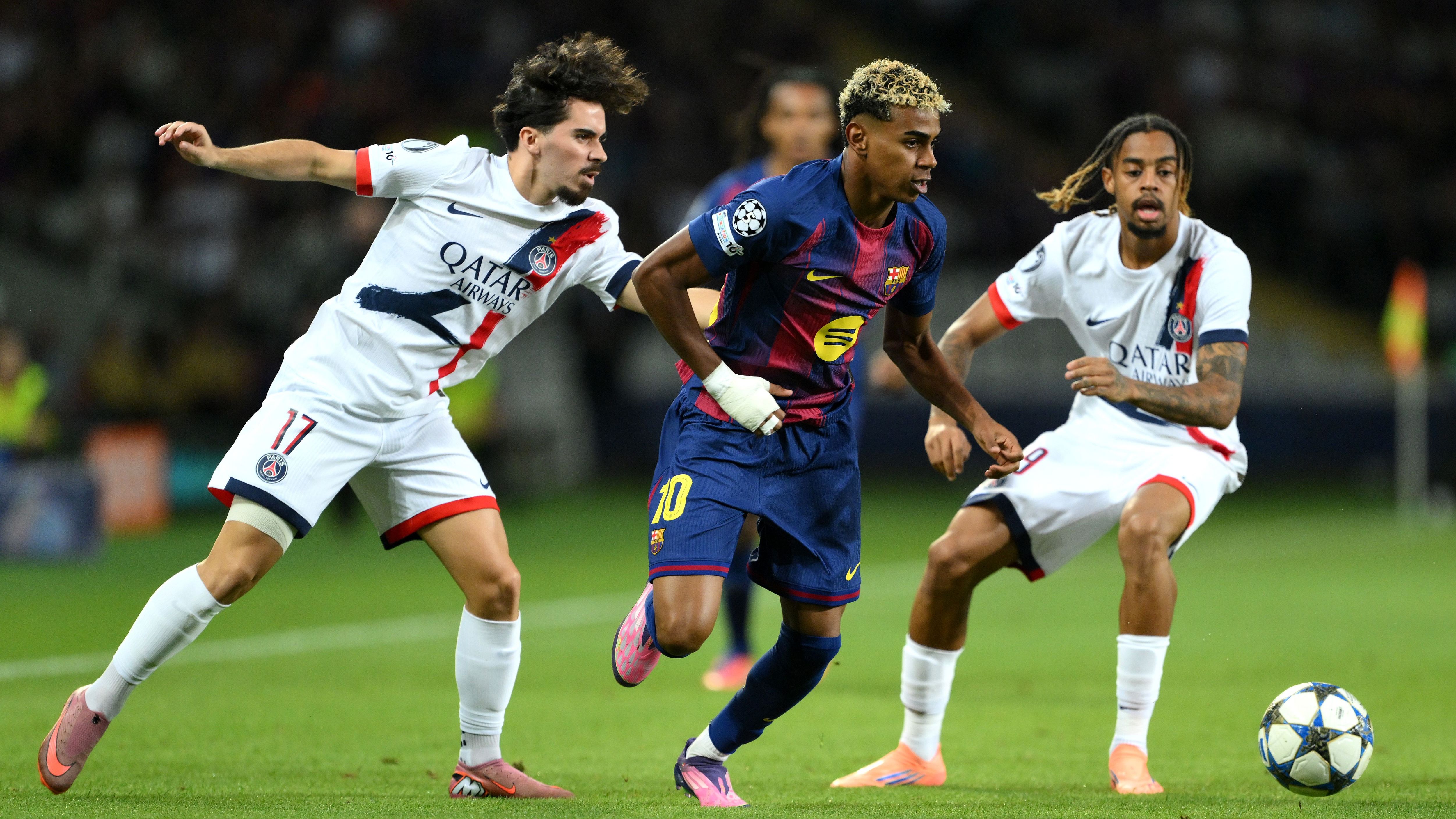 Barcelona player ratings vs Paris Saint-Germain: Outclassed Catalans put in their place by understrength PSG! Another assist for Marcus Rashford but Lamine Yamal frustrated by Nuno Mendes as Hansi Flick's team fail to build on Ferran Torres' early goal