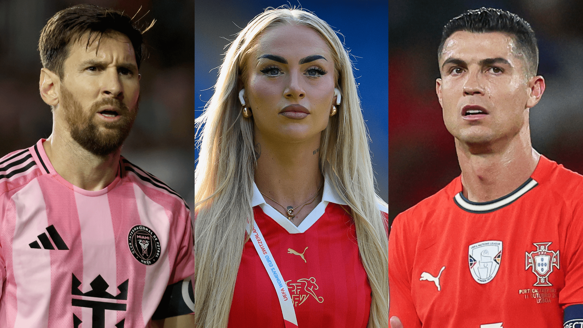 VIDEO: Alisha Lehmann chooses between Lionel Messi and Cristiano Ronaldo in GOAT debate