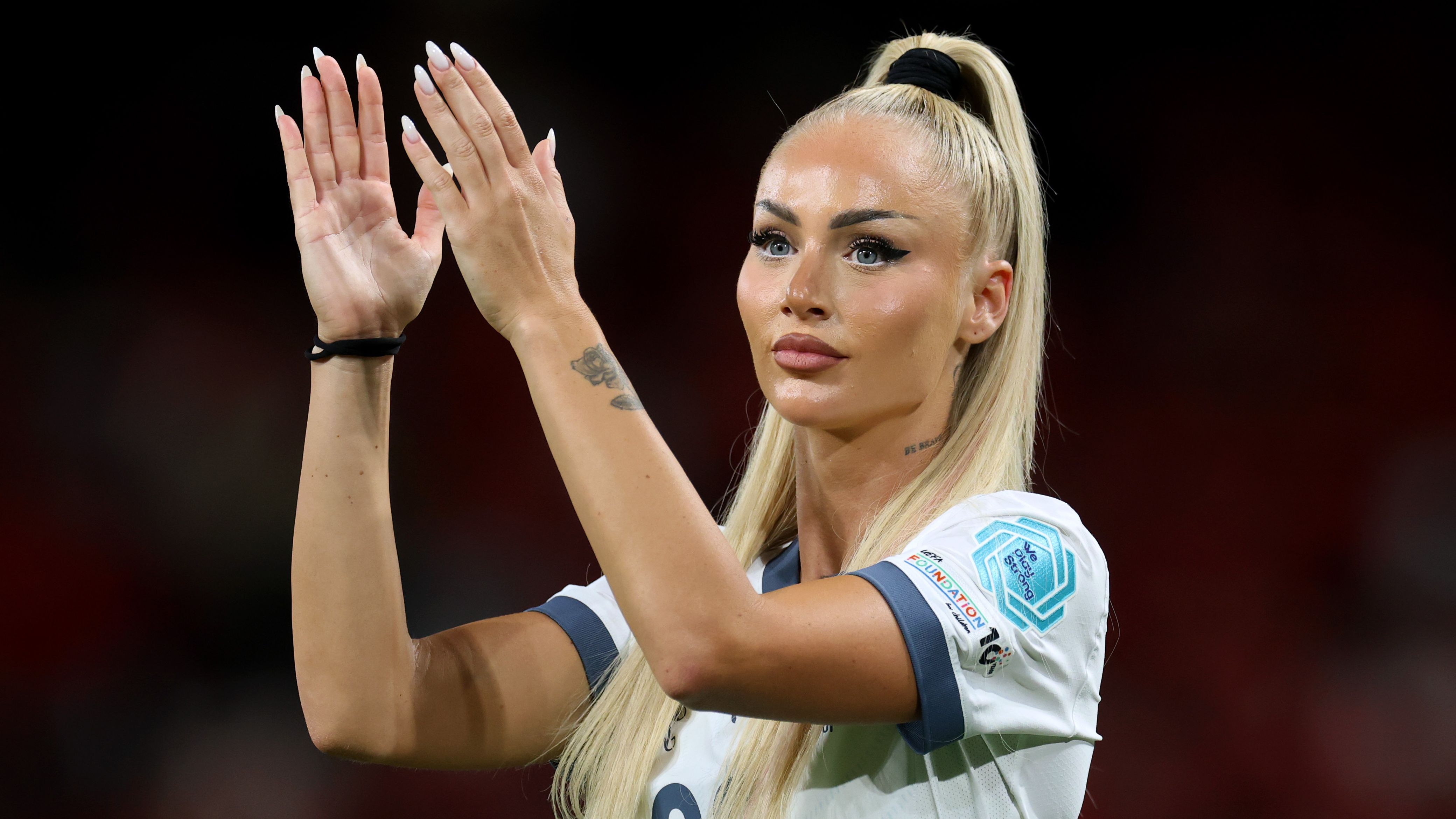 Alisha Lehmann issues encouraging message to young girls on 'the power women can wield' as Como star says she's more comfortable playing 'with long nails and makeup'