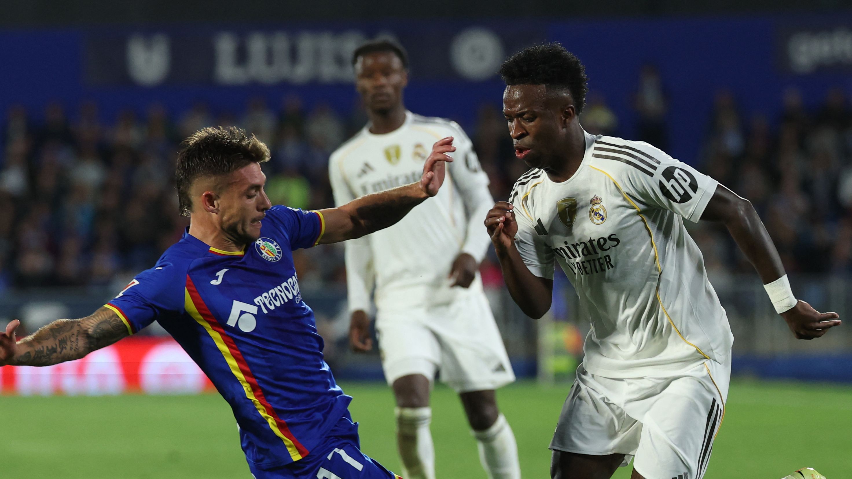 Xabi Alonso praises Vinicius Jr for role in two Getafe red cards as Real Madrid boss denies Kylian Mbappe dependency after narrow La Liga win