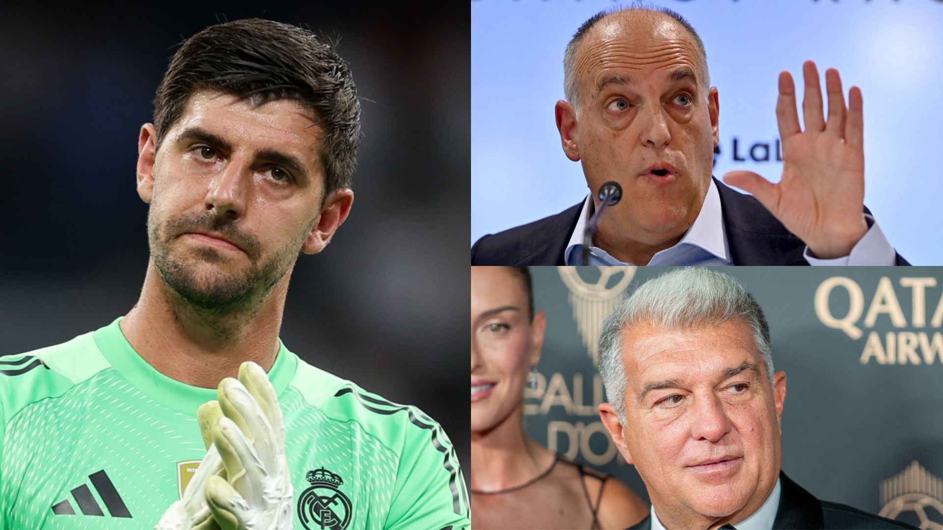 'I've never seen a president like that!' - Thibaut Courtois slams Javier Tebas and La Liga for censoring <a href=