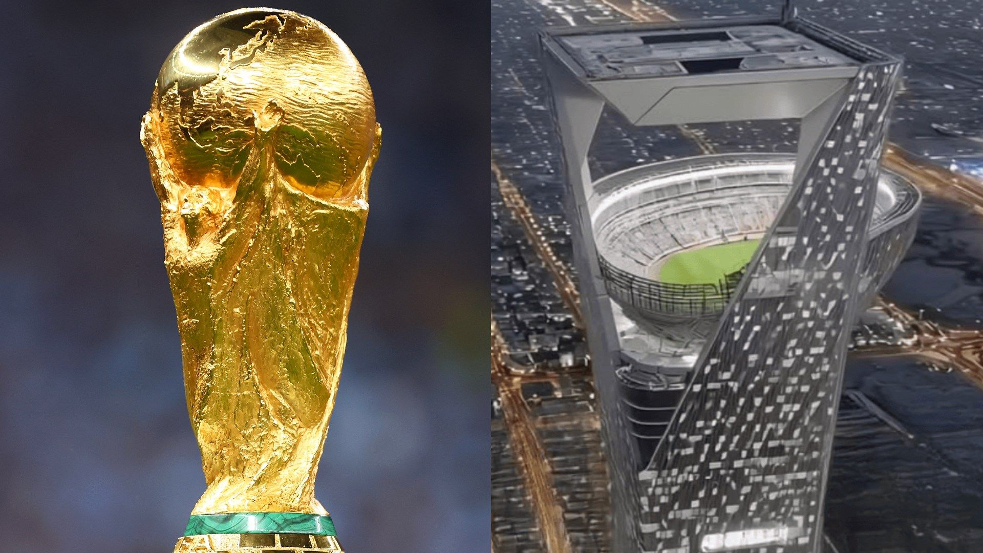 World Cup stadium set to be built on top of skyscraper as Saudi Arabia rolls out plans for 15 'cutting-edge' arenas