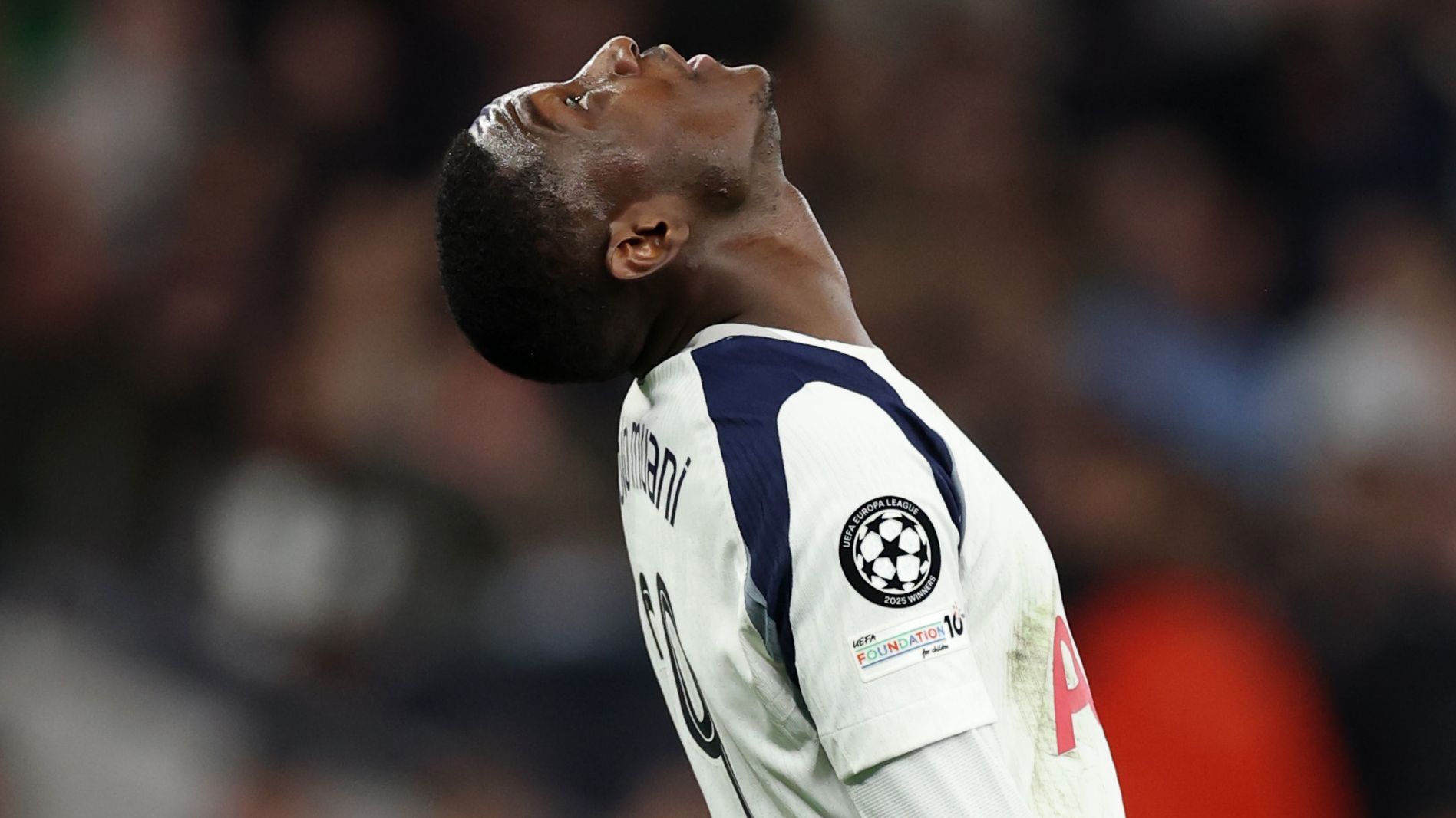 Randal Kolo Muani suffers fractured jaw following incident with Harry Maguire during Tottenham's draw with Man Utd