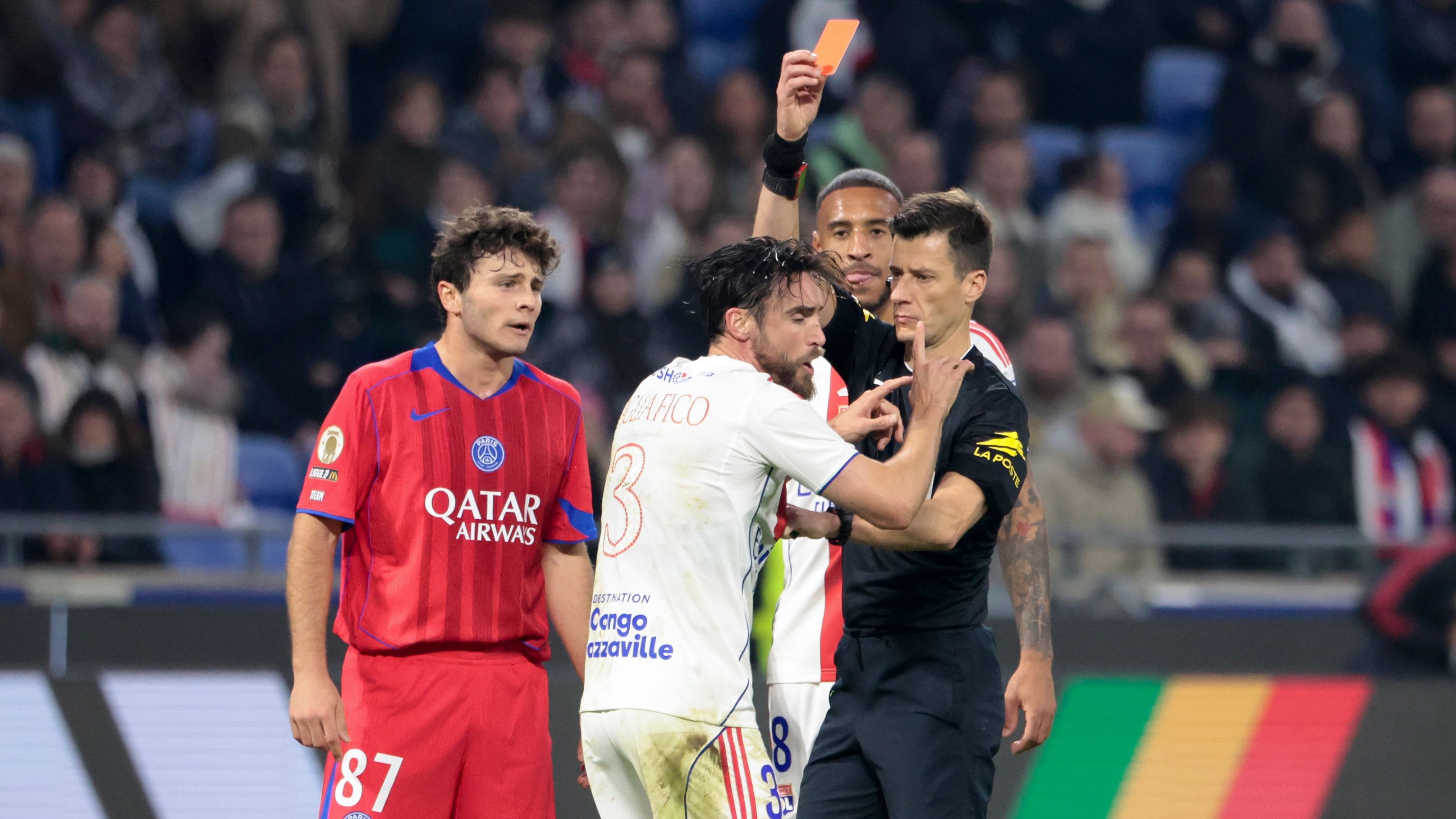 Lyon shut down over PSG protests as Ligue 1 chief takes referee's side on controversial decisions