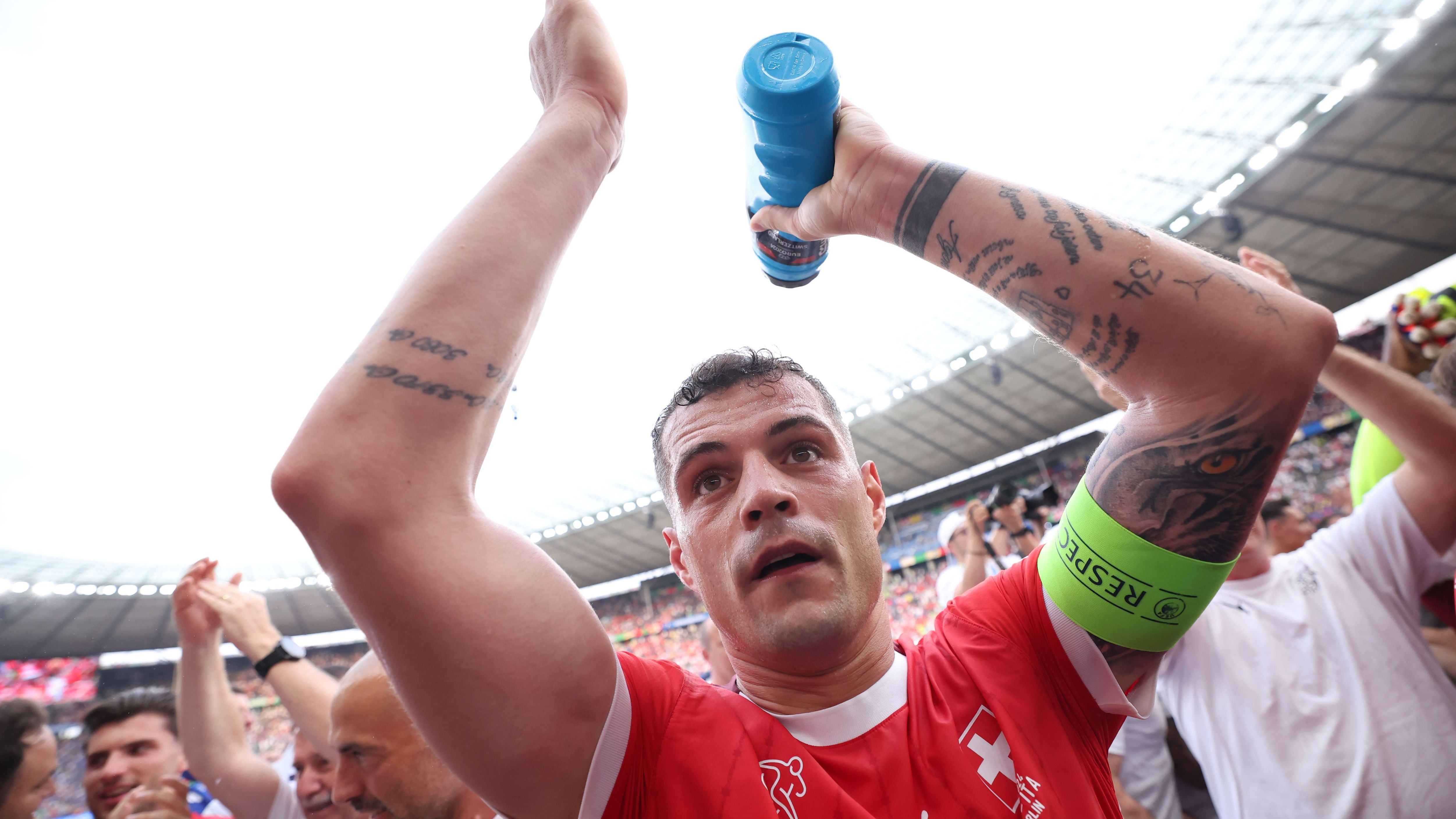 Granit Xhaka brutally tells fellow Premier League star to 'shut up' after complaints about year-long exile from Switzerland national team