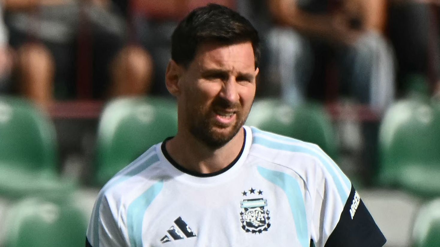 Lionel Messi blown away as 20,000 fans pack stands to watch Inter Miami star train at La Liga club with Argentina